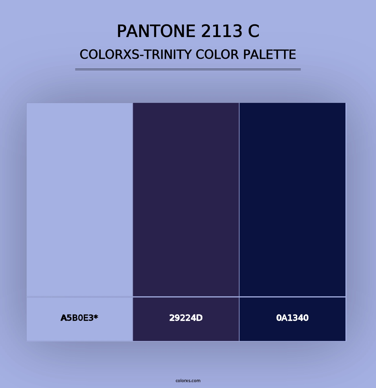 PANTONE 2113 C - Colorxs Trinity Palette