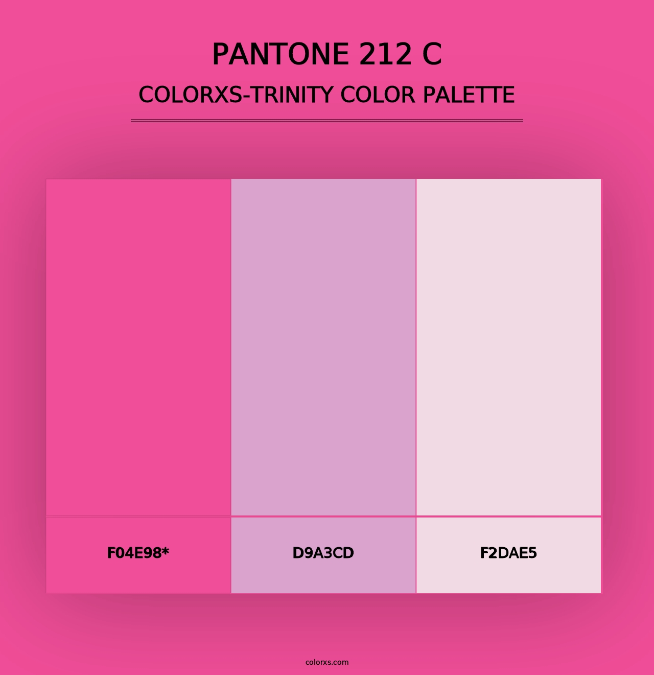 PANTONE 212 C - Colorxs Trinity Palette