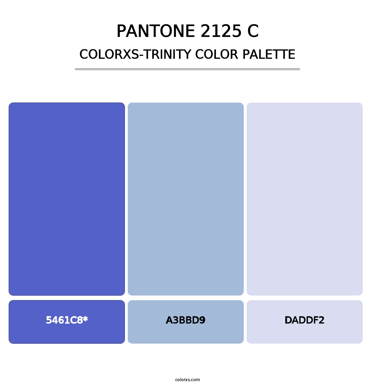 PANTONE 2125 C - Colorxs Trinity Palette