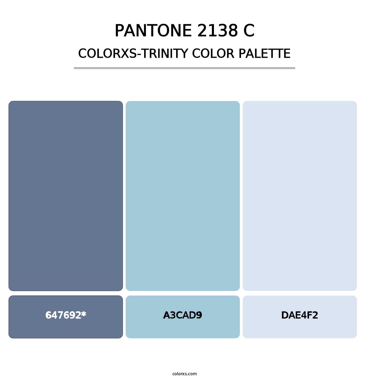 PANTONE 2138 C - Colorxs Trinity Palette