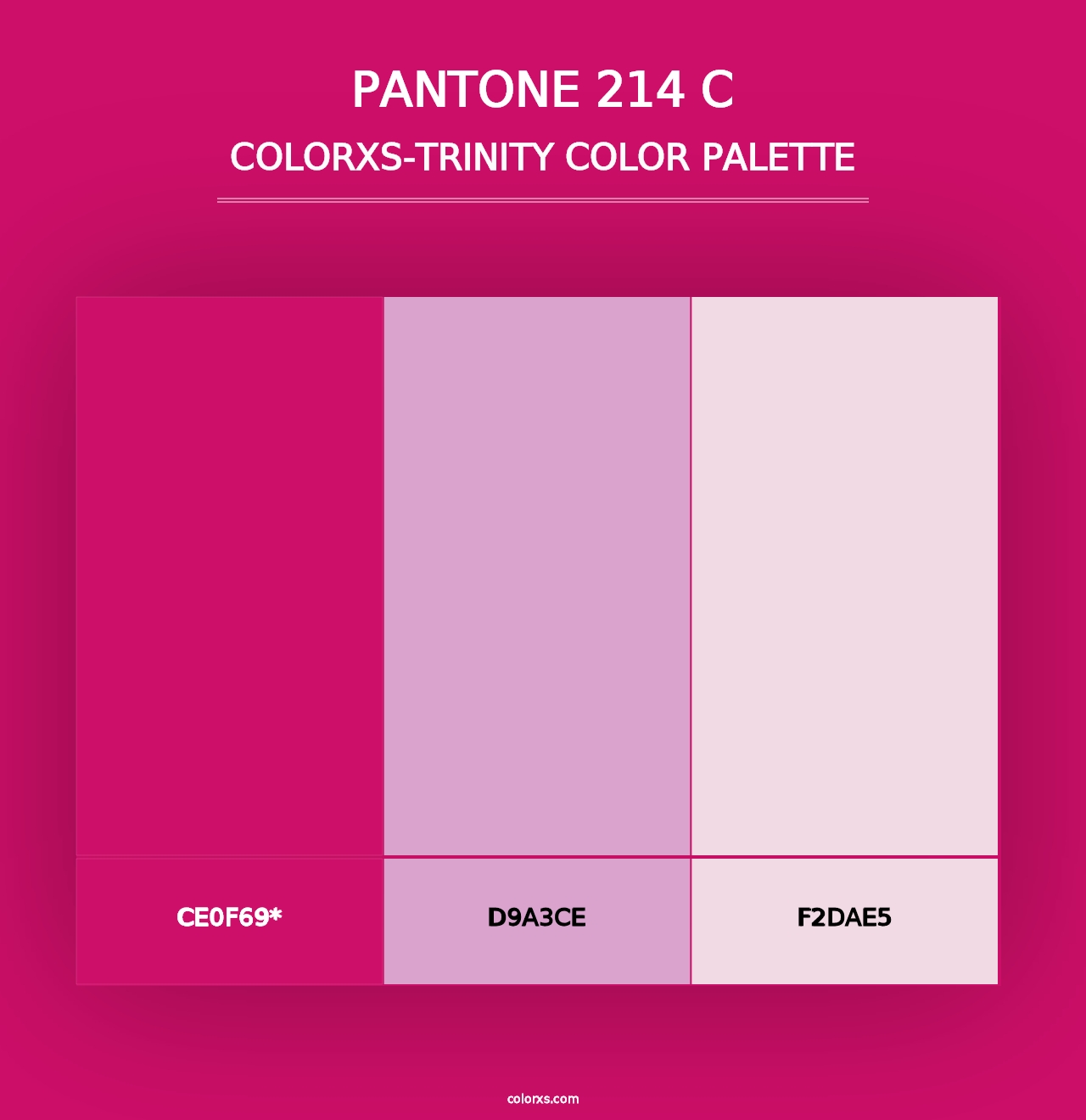 PANTONE 214 C - Colorxs Trinity Palette