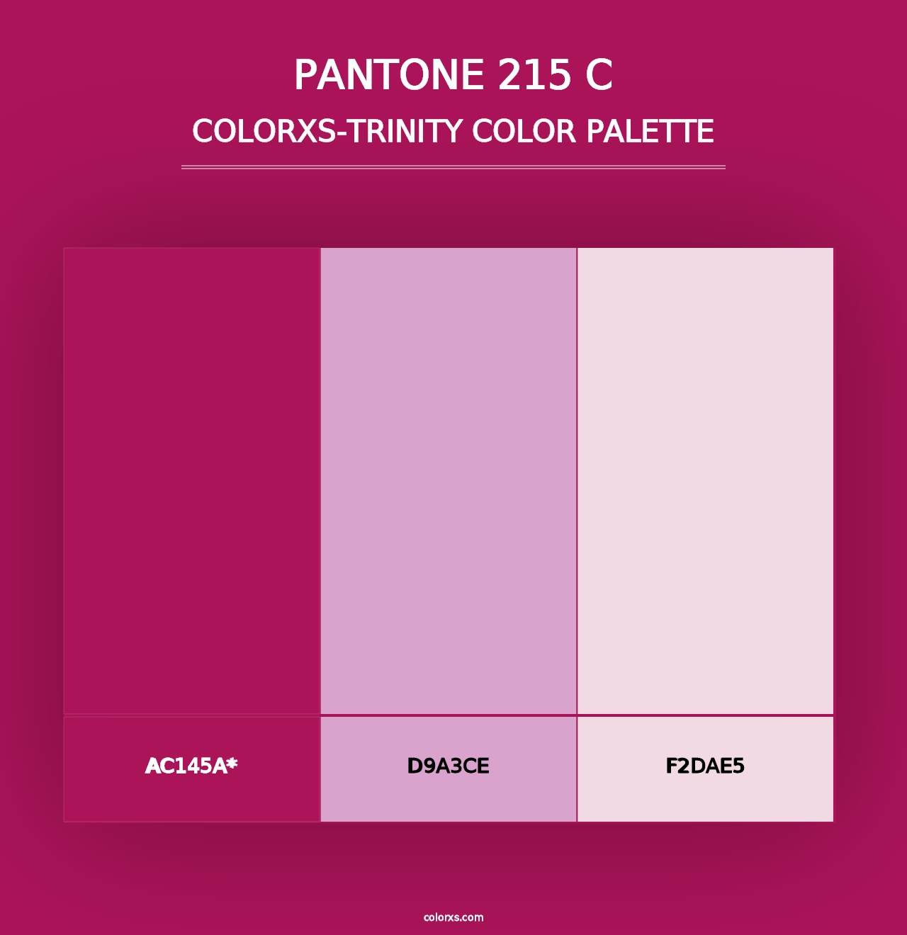 PANTONE 215 C - Colorxs Trinity Palette