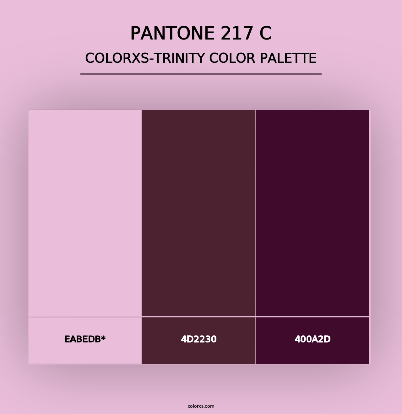 PANTONE 217 C - Colorxs Trinity Palette