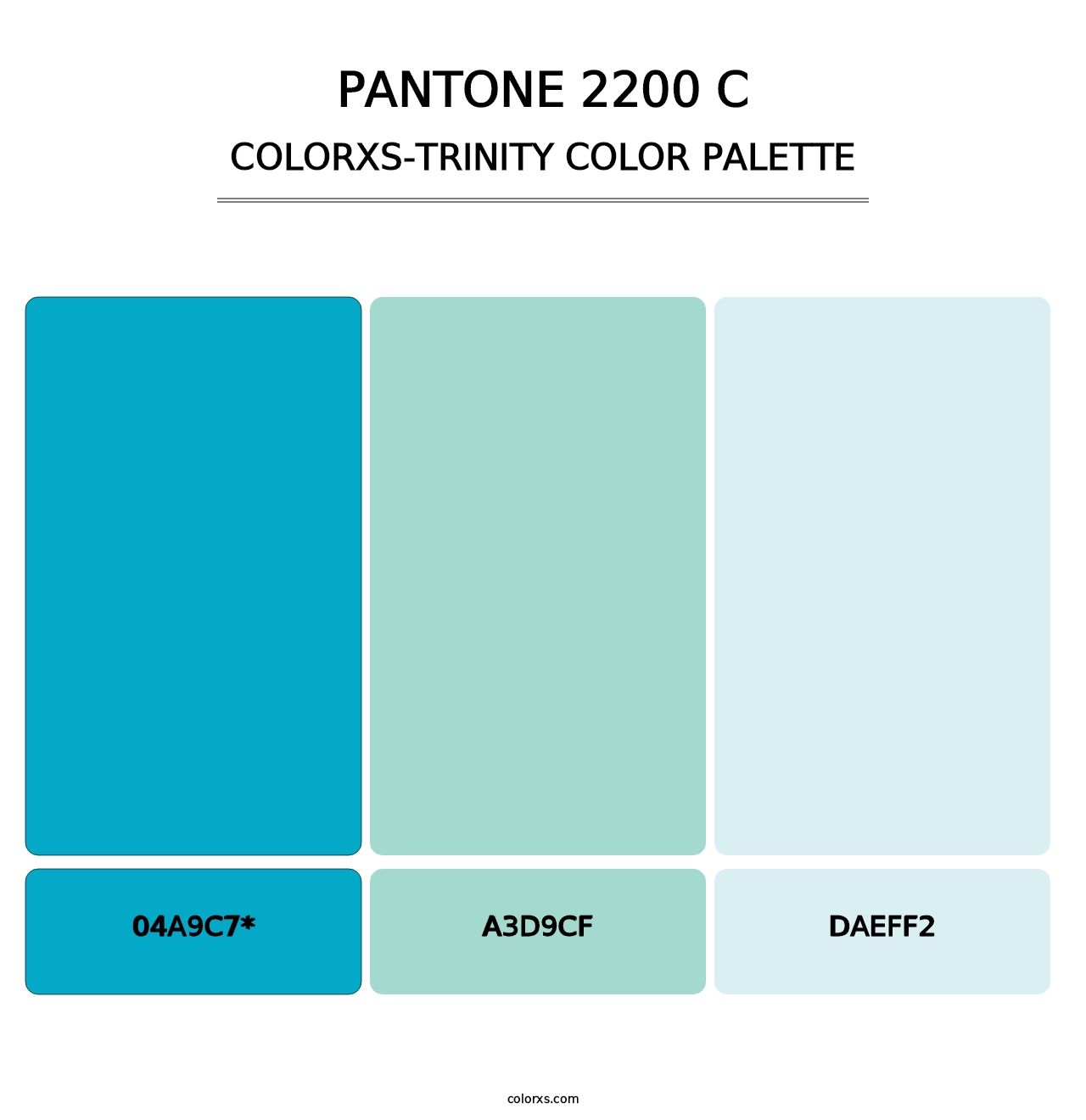 PANTONE 2200 C - Colorxs Trinity Palette