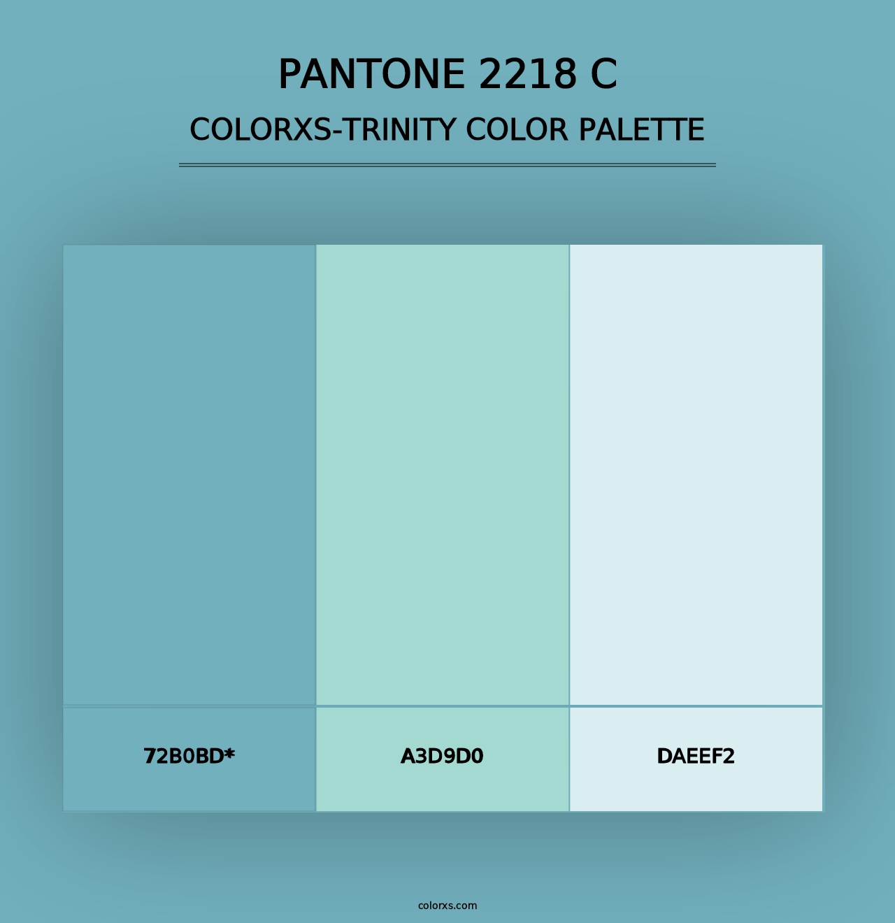 PANTONE 2218 C - Colorxs Trinity Palette