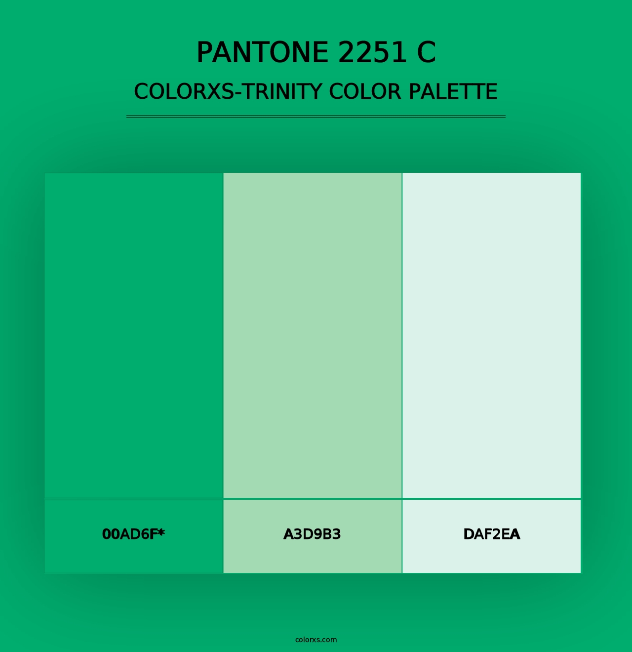 PANTONE 2251 C - Colorxs Trinity Palette