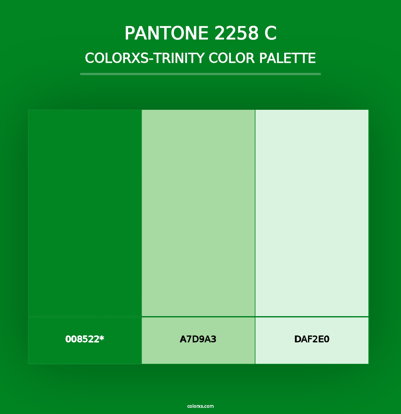 PANTONE 2258 C - Colorxs Trinity Palette