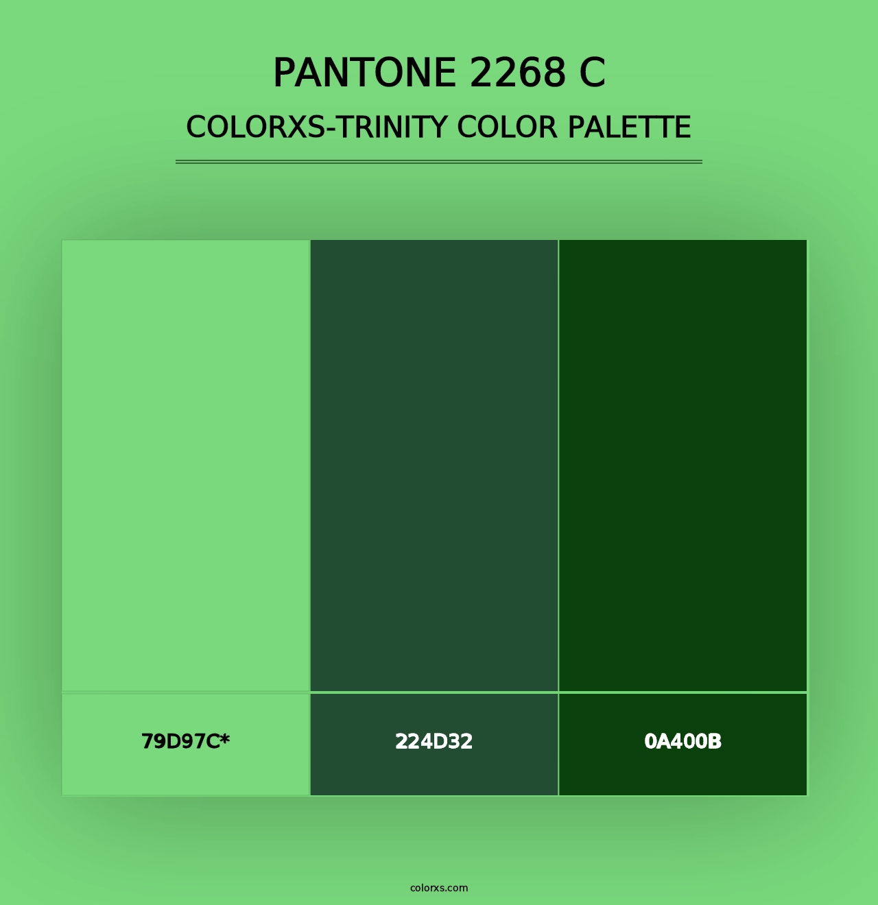 PANTONE 2268 C - Colorxs Trinity Palette