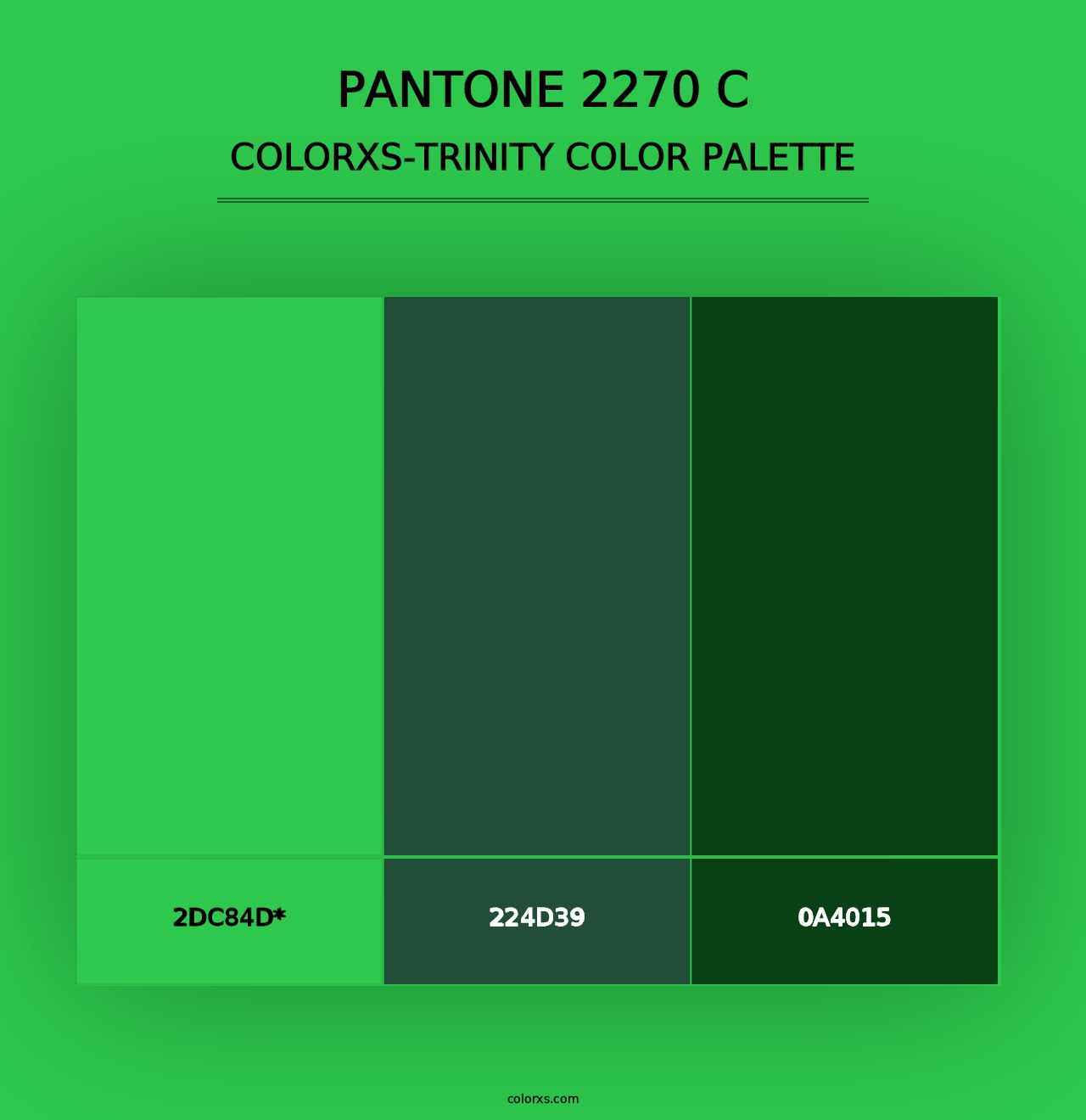 PANTONE 2270 C - Colorxs Trinity Palette