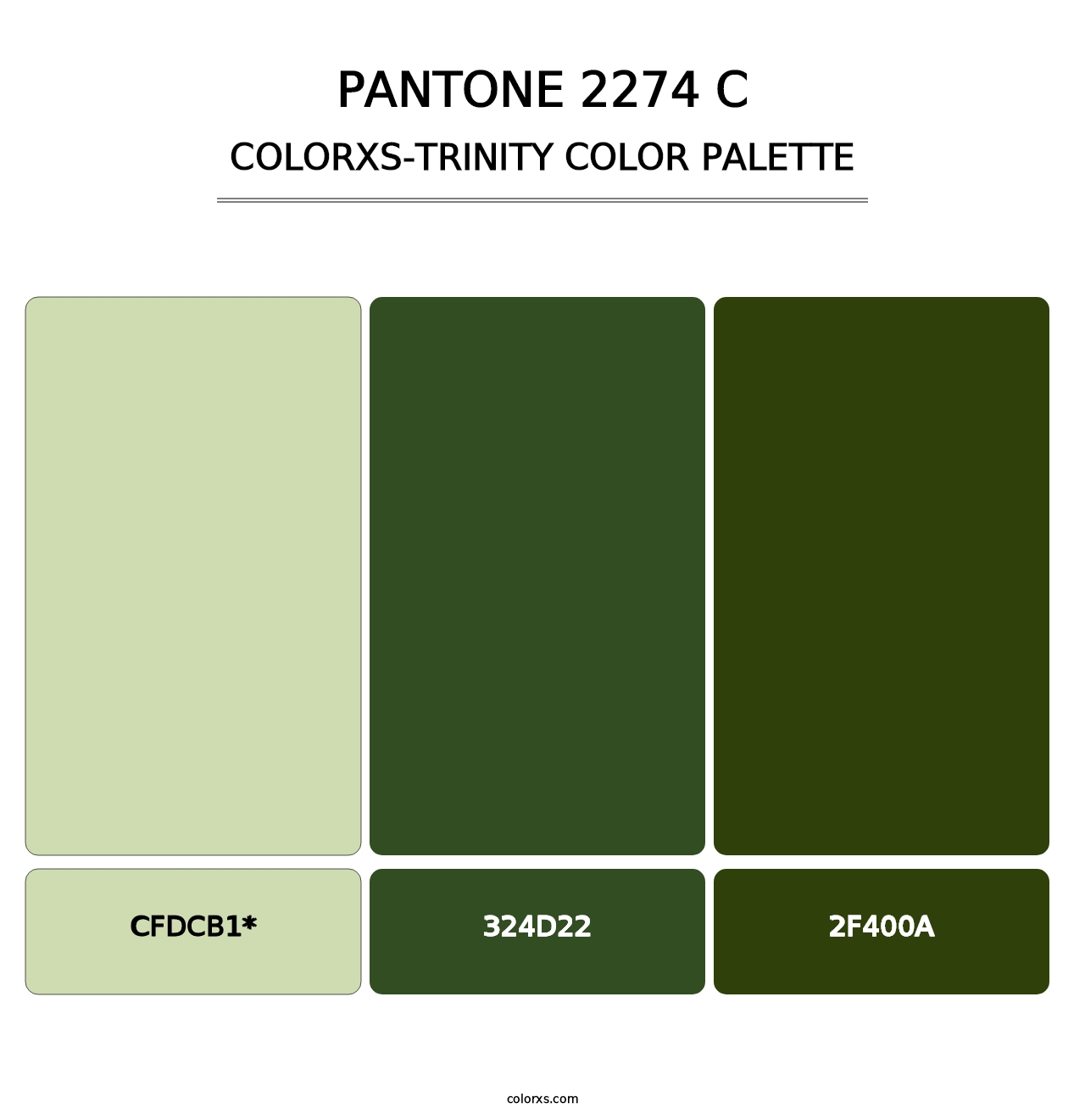 PANTONE 2274 C - Colorxs Trinity Palette