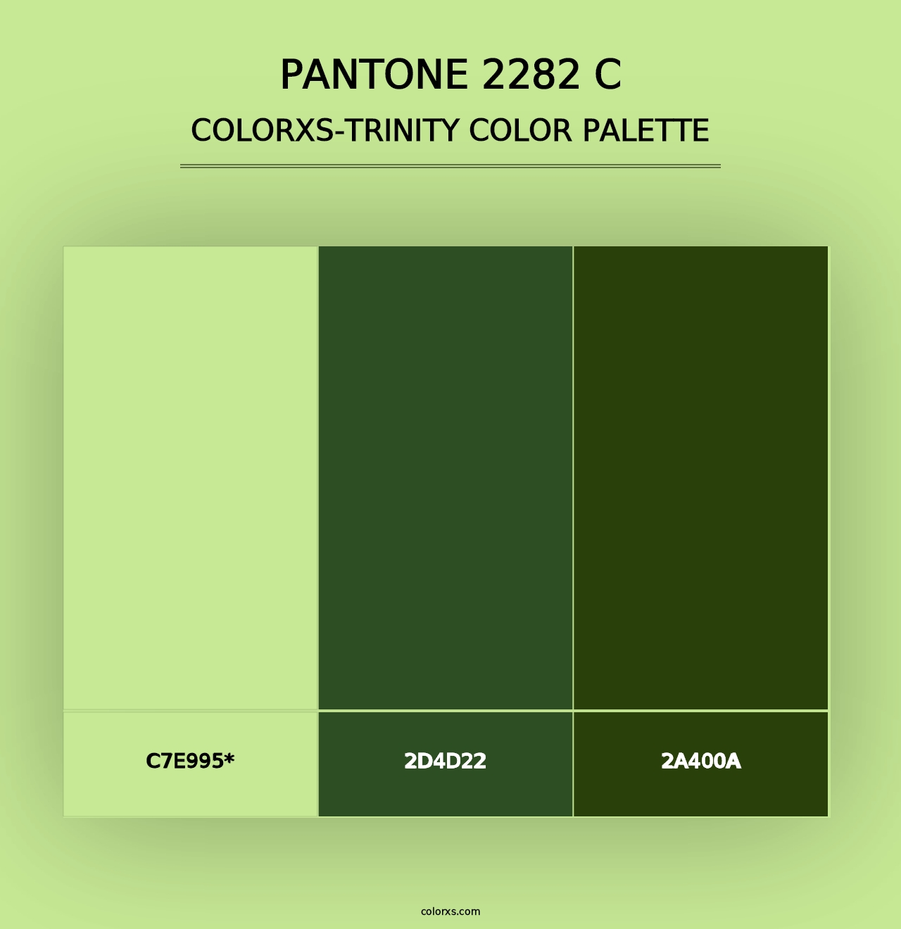 PANTONE 2282 C - Colorxs Trinity Palette