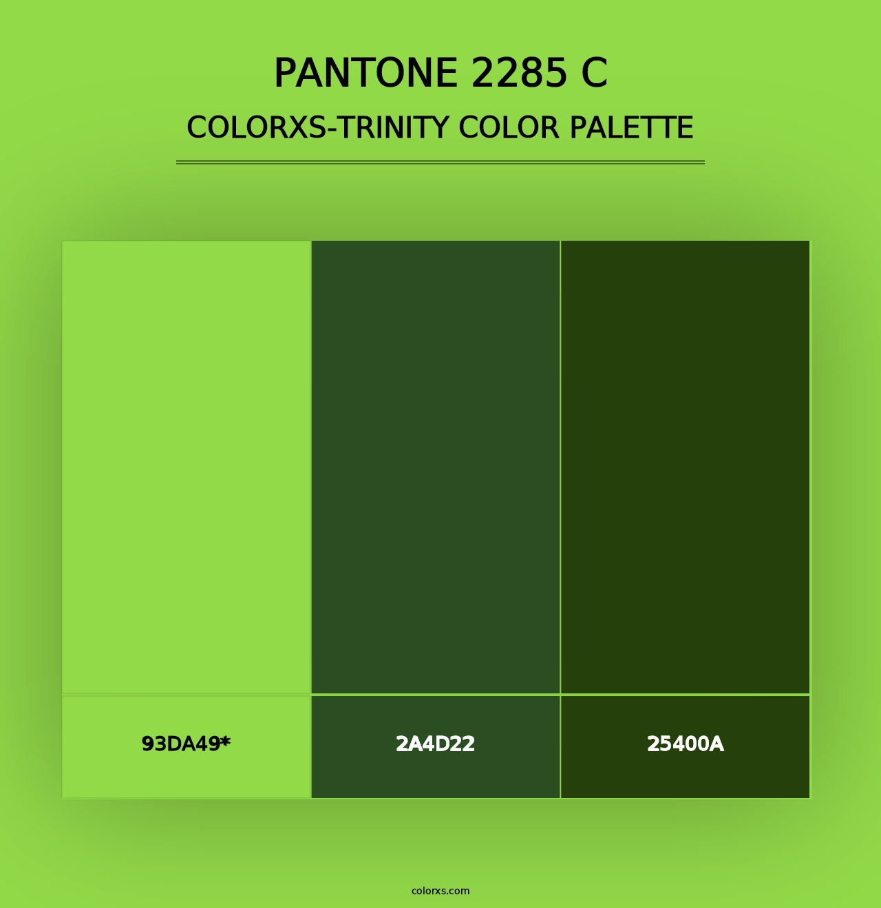 PANTONE 2285 C - Colorxs Trinity Palette