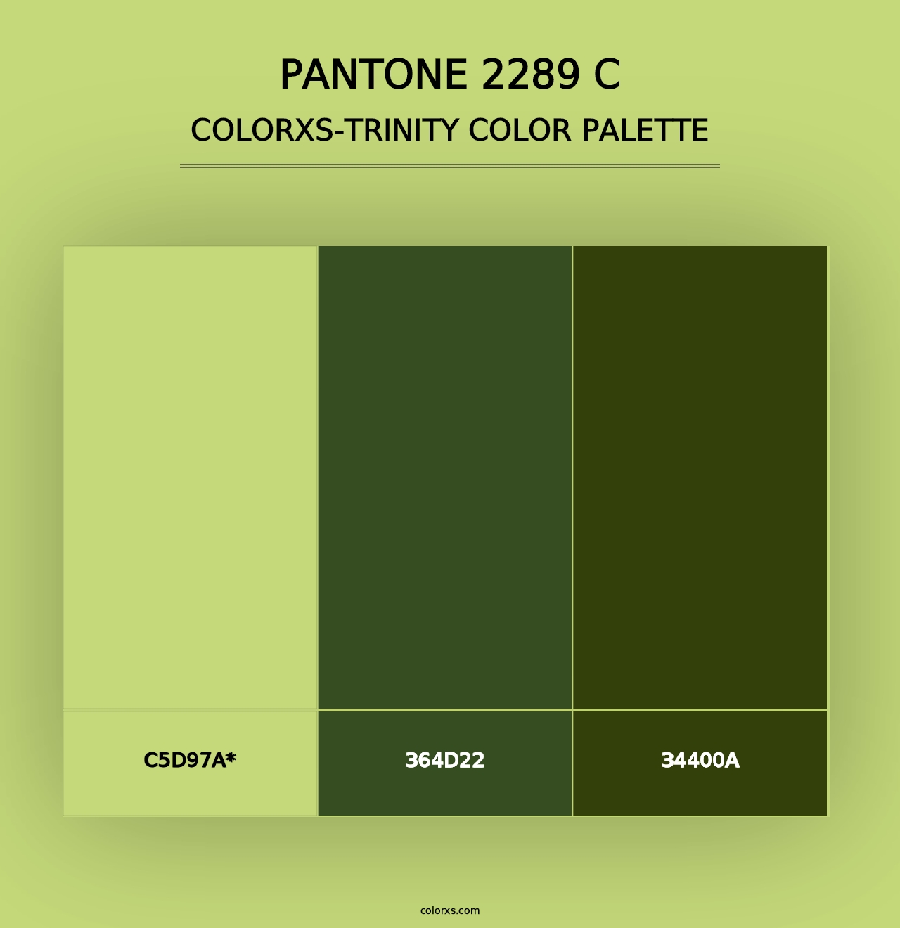 PANTONE 2289 C - Colorxs Trinity Palette