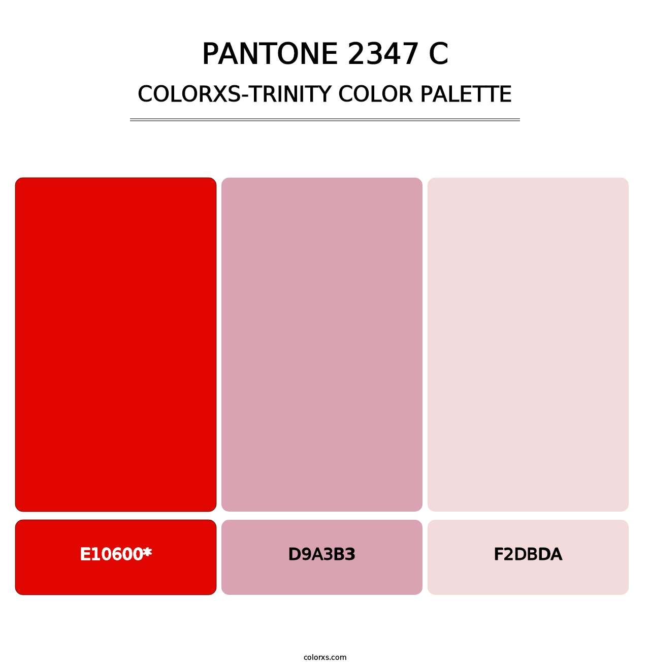 PANTONE 2347 C - Colorxs Trinity Palette