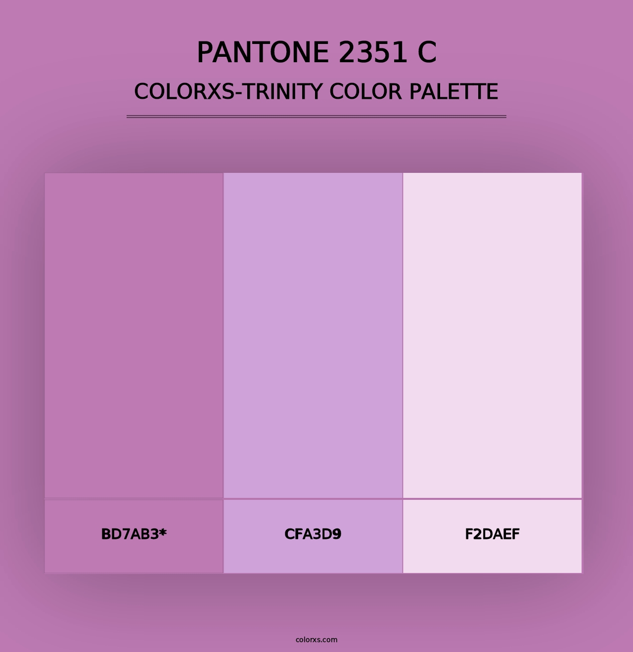 PANTONE 2351 C - Colorxs Trinity Palette