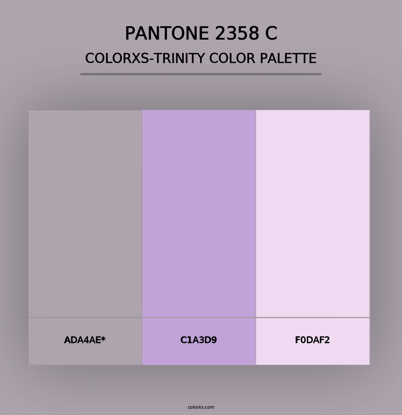 PANTONE 2358 C - Colorxs Trinity Palette