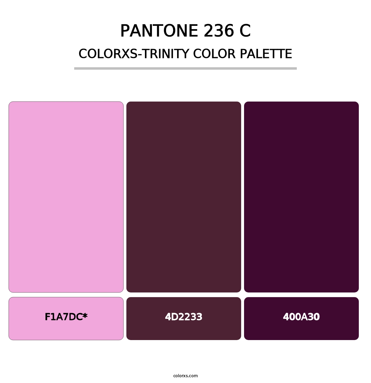 PANTONE 236 C - Colorxs Trinity Palette