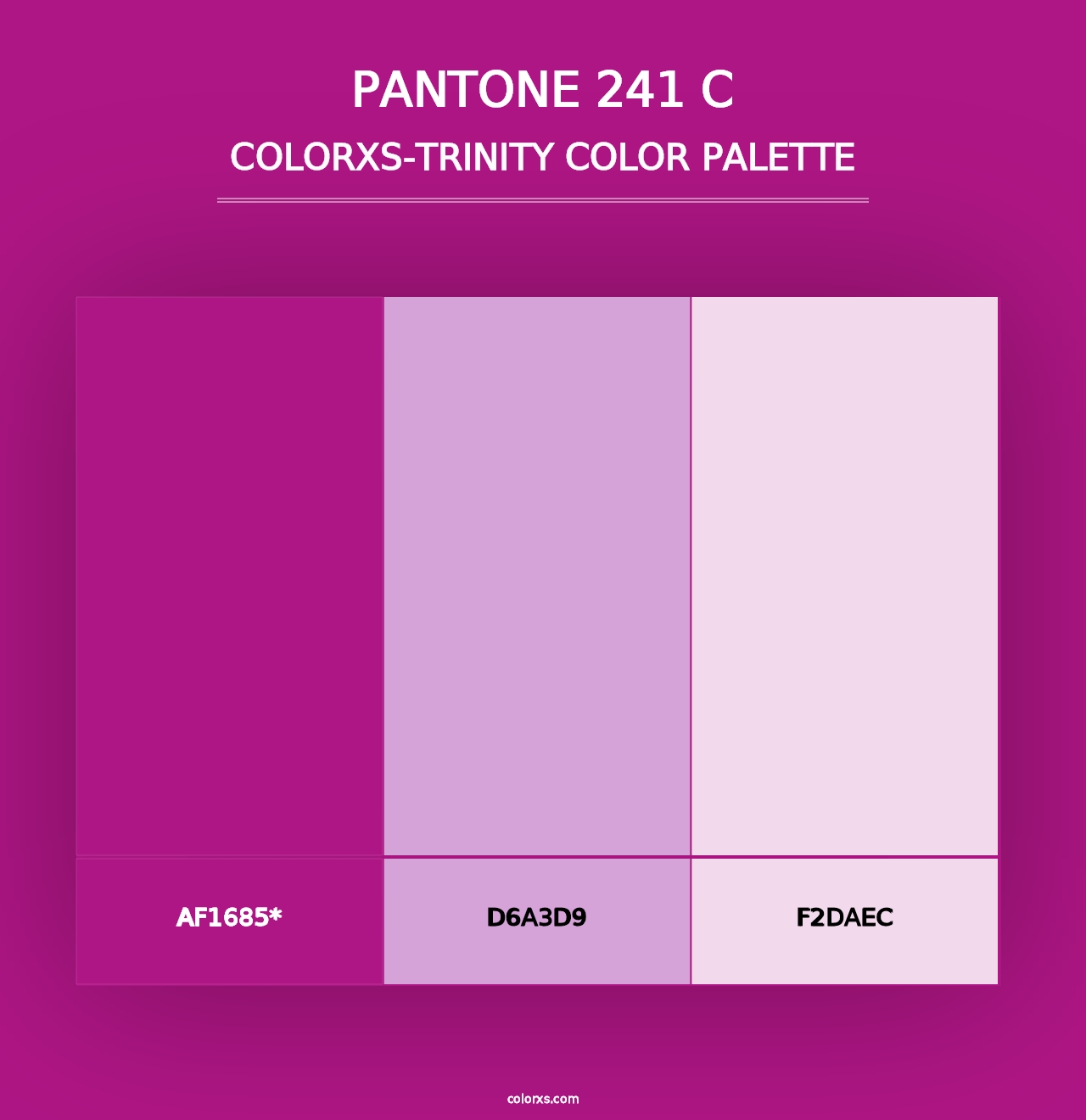 PANTONE 241 C - Colorxs Trinity Palette