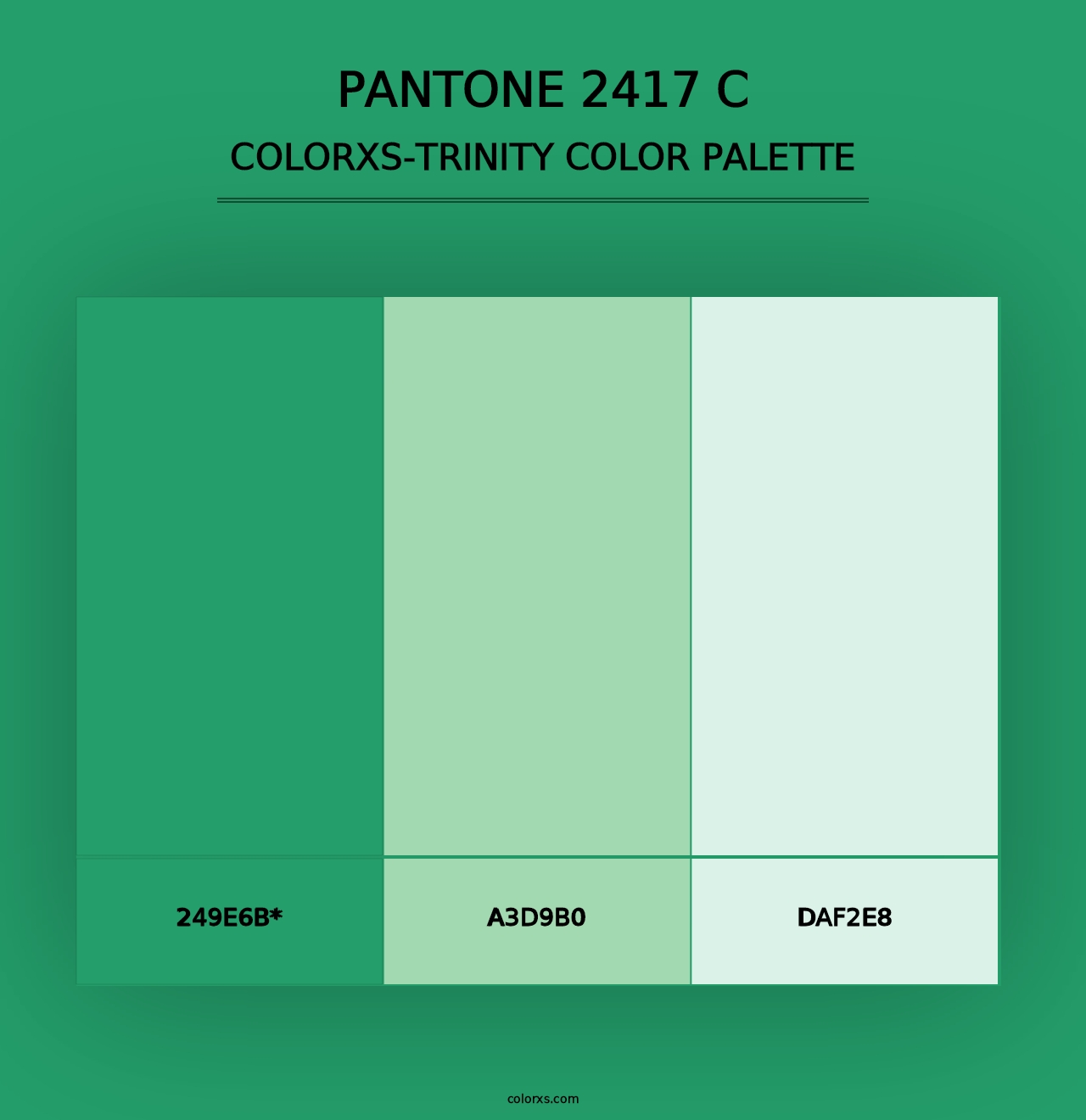 PANTONE 2417 C - Colorxs Trinity Palette