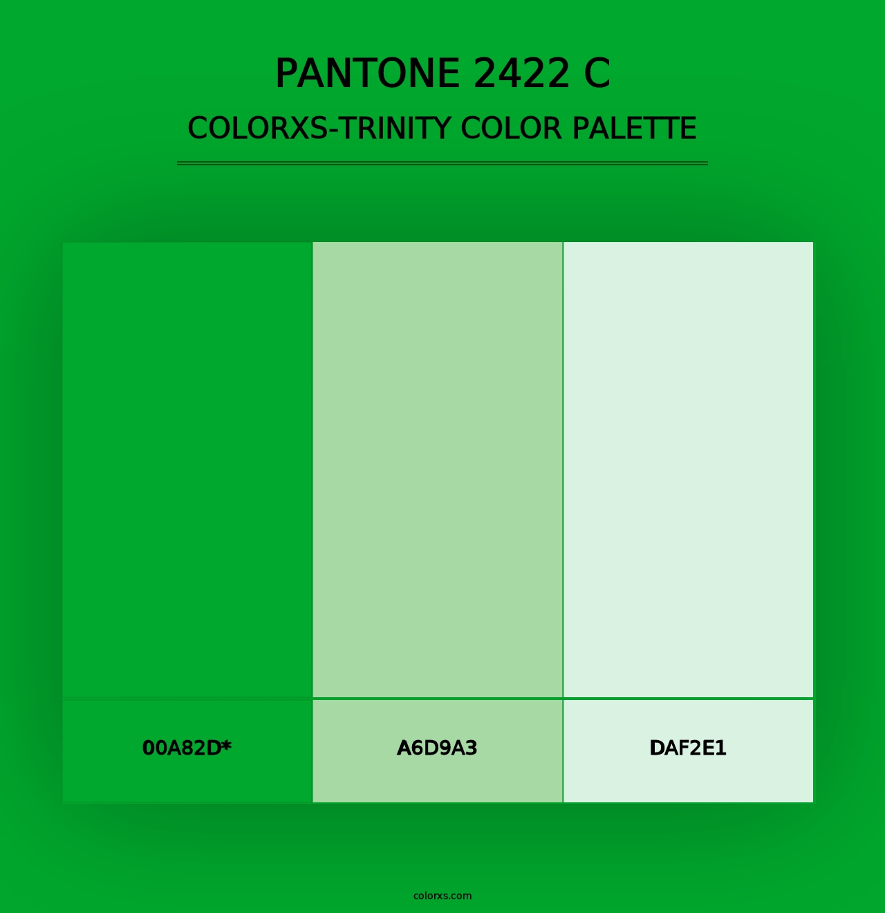 PANTONE 2422 C - Colorxs Trinity Palette