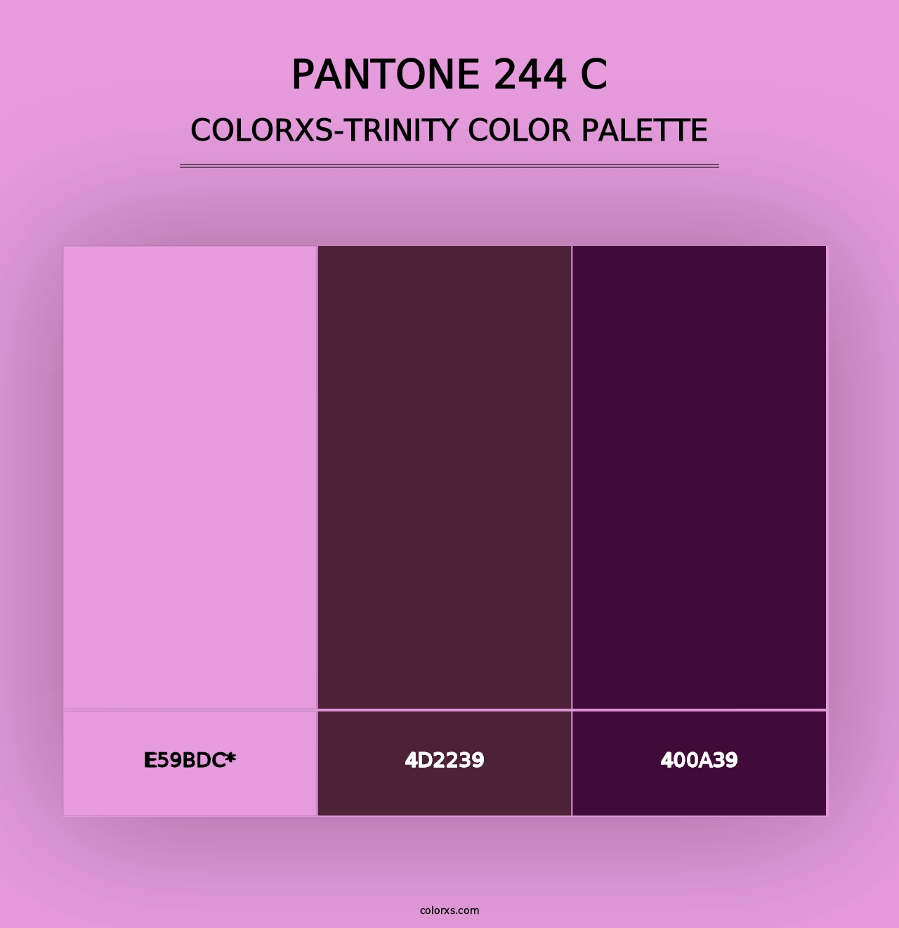 PANTONE 244 C - Colorxs Trinity Palette