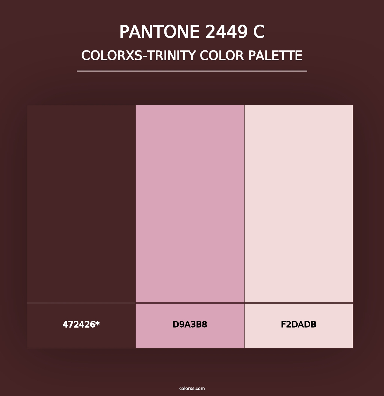 PANTONE 2449 C - Colorxs Trinity Palette