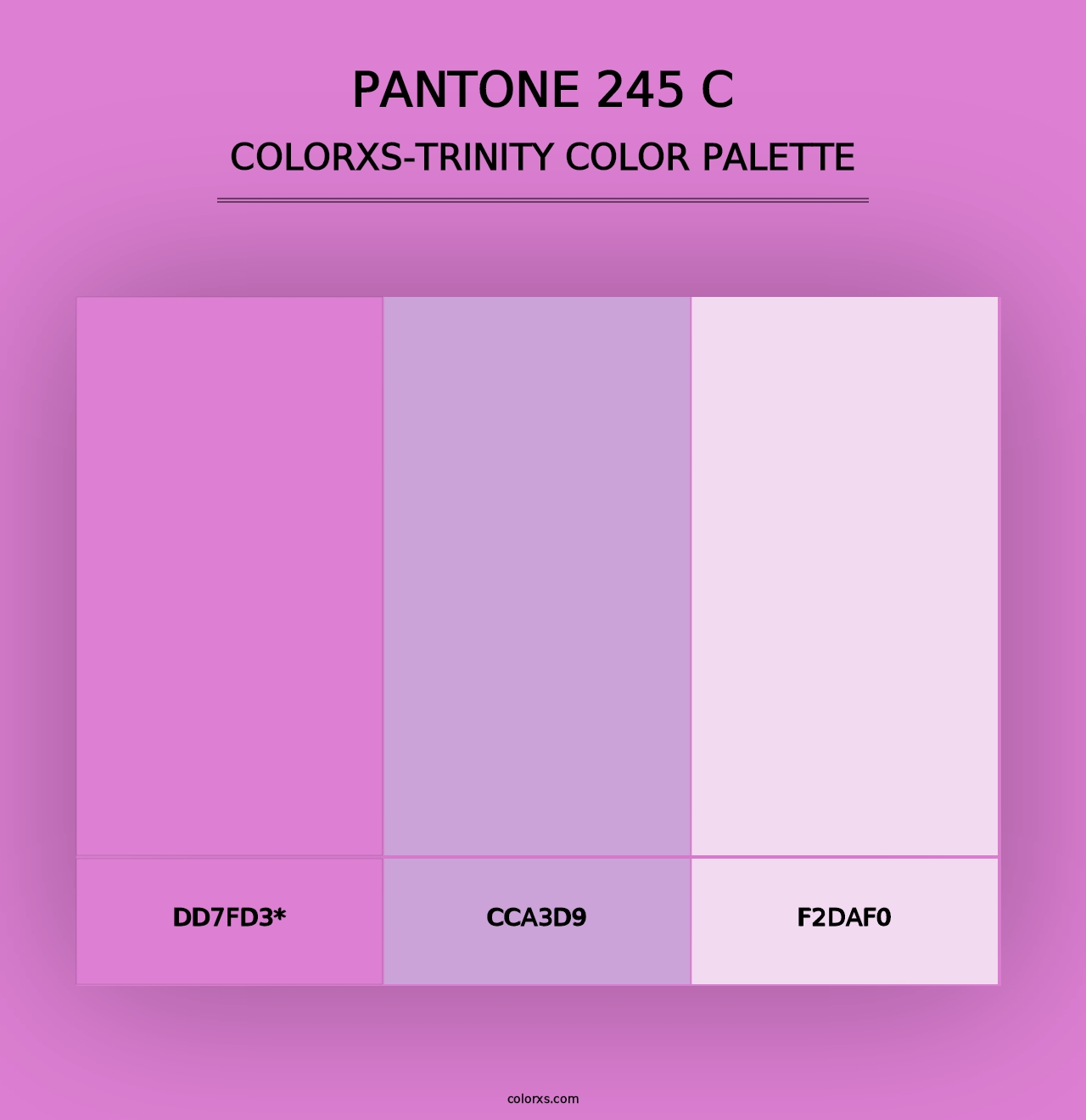 PANTONE 245 C - Colorxs Trinity Palette