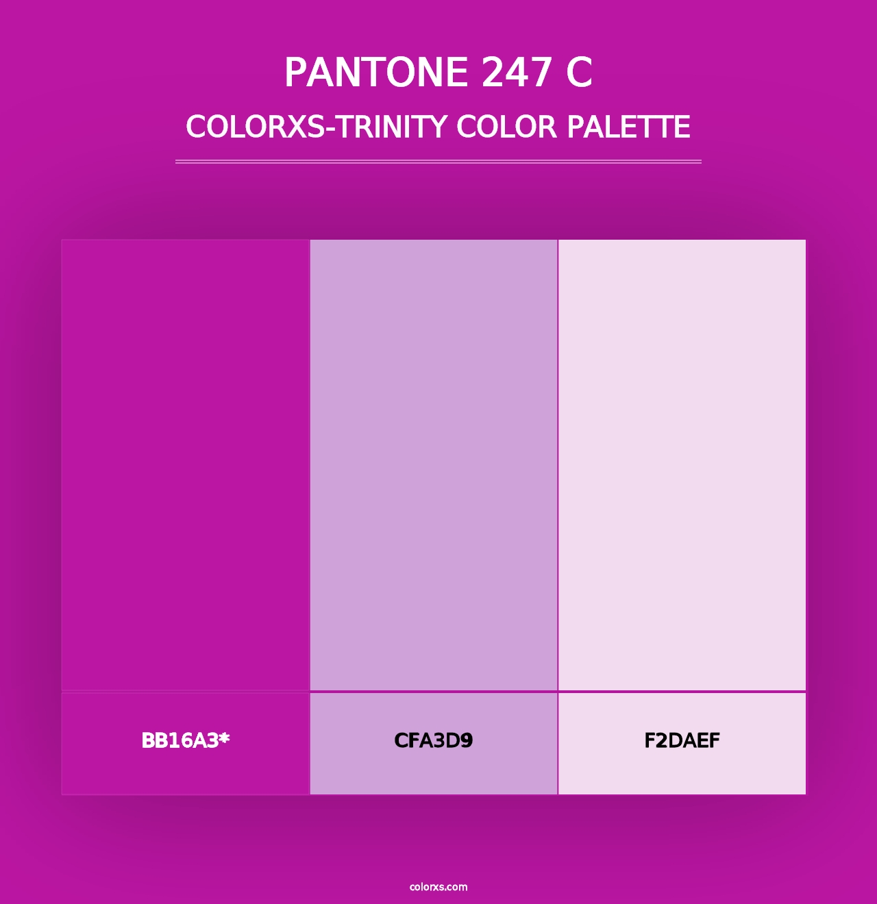 PANTONE 247 C - Colorxs Trinity Palette