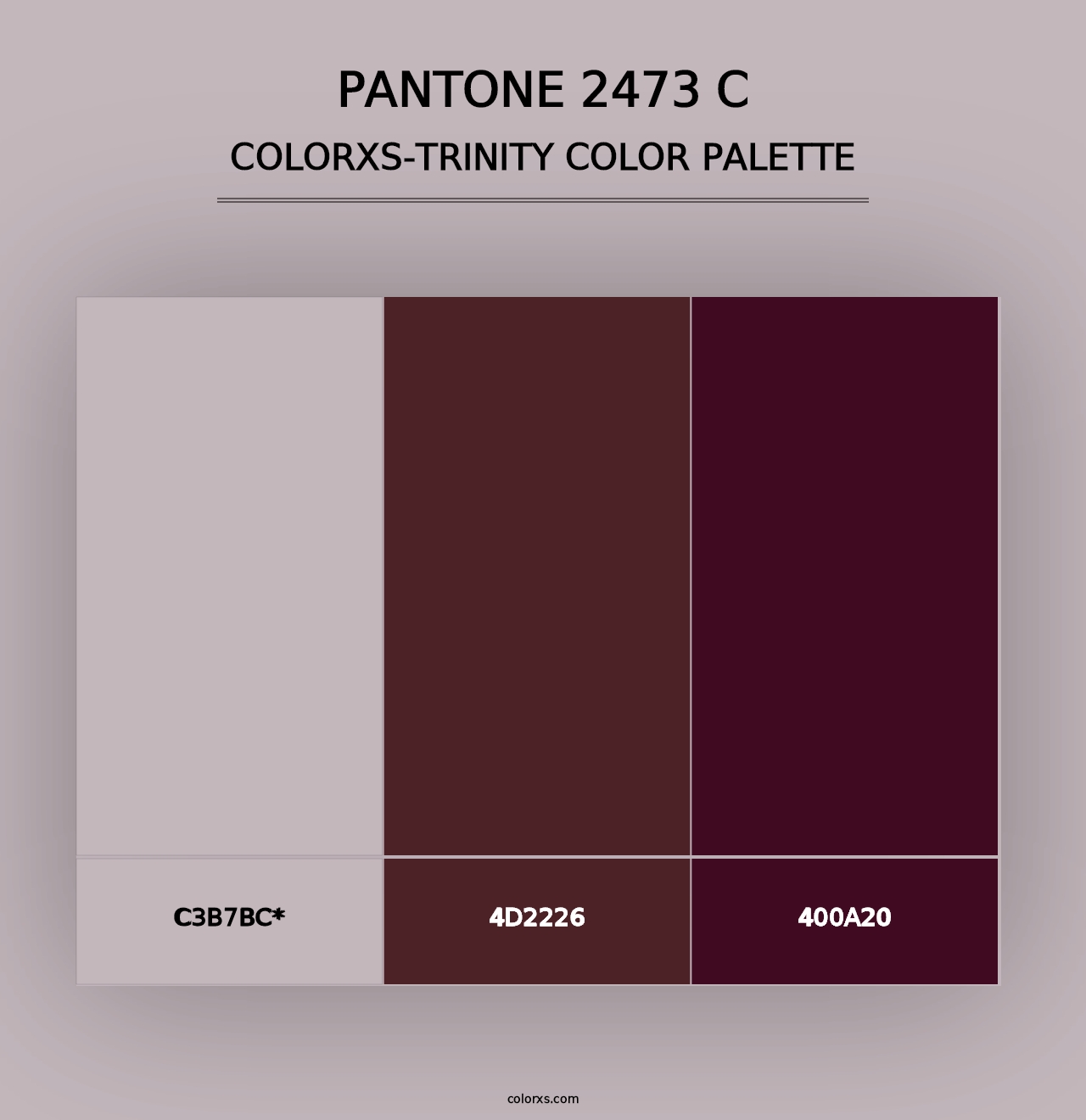 PANTONE 2473 C - Colorxs Trinity Palette