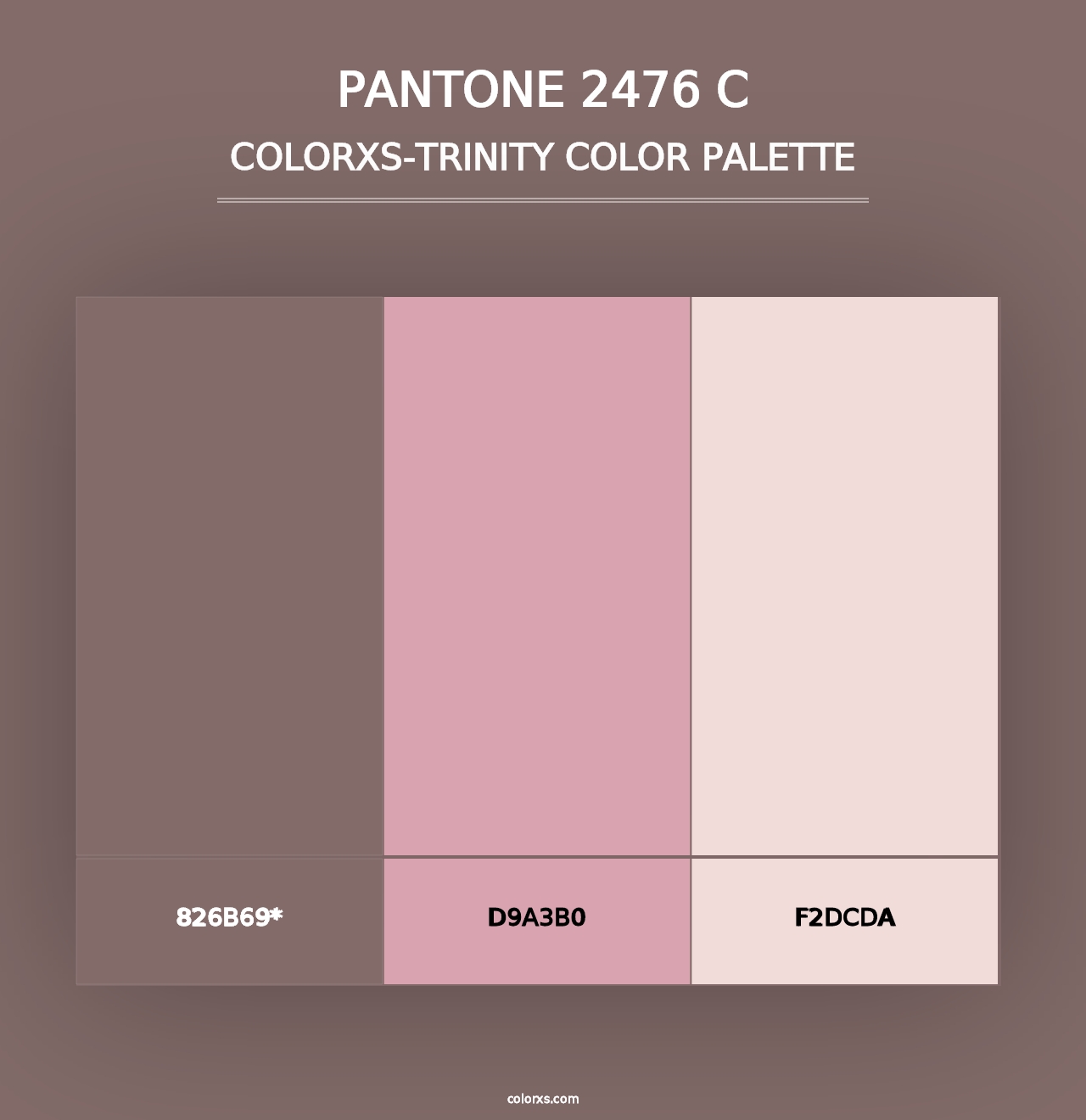 PANTONE 2476 C - Colorxs Trinity Palette