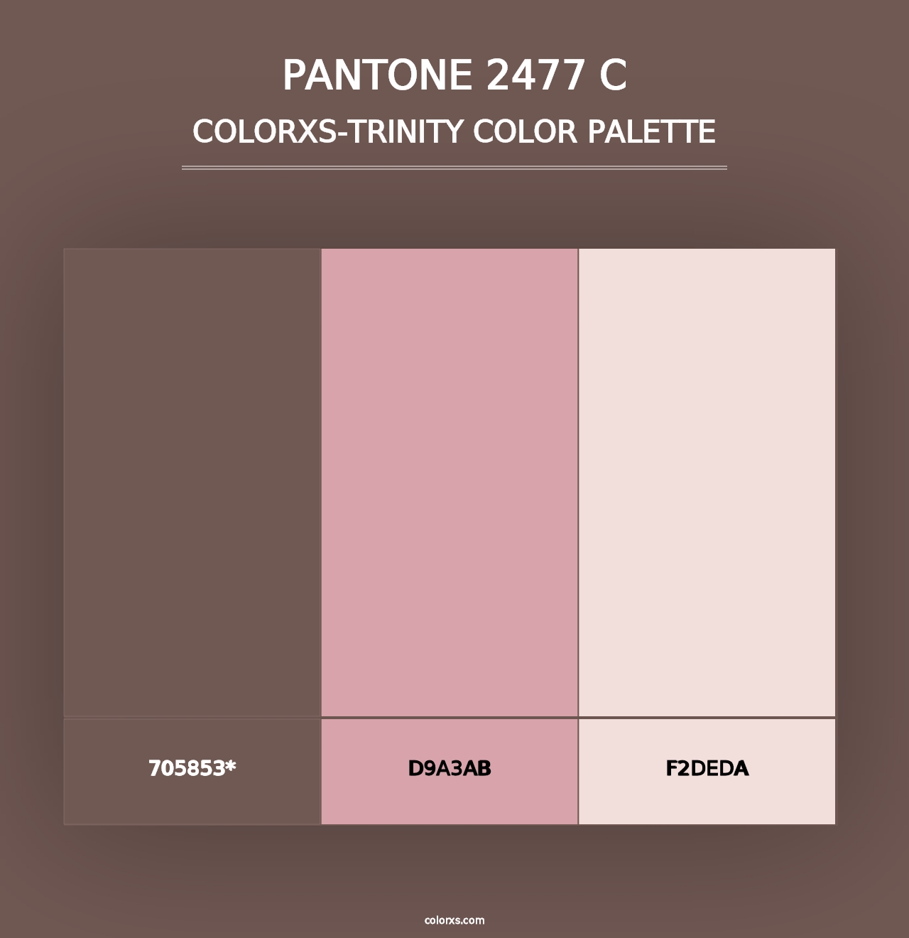 PANTONE 2477 C - Colorxs Trinity Palette