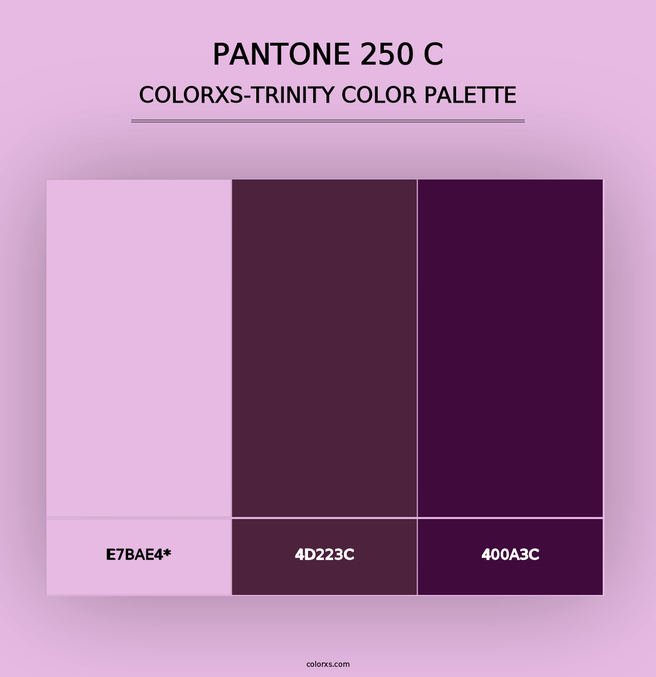 PANTONE 250 C - Colorxs Trinity Palette