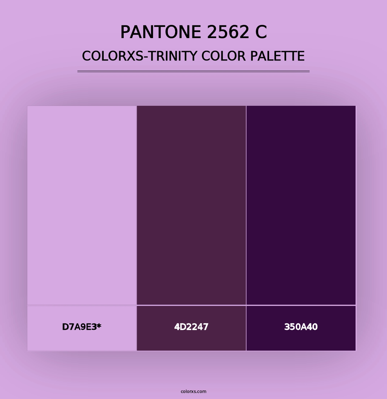 PANTONE 2562 C - Colorxs Trinity Palette