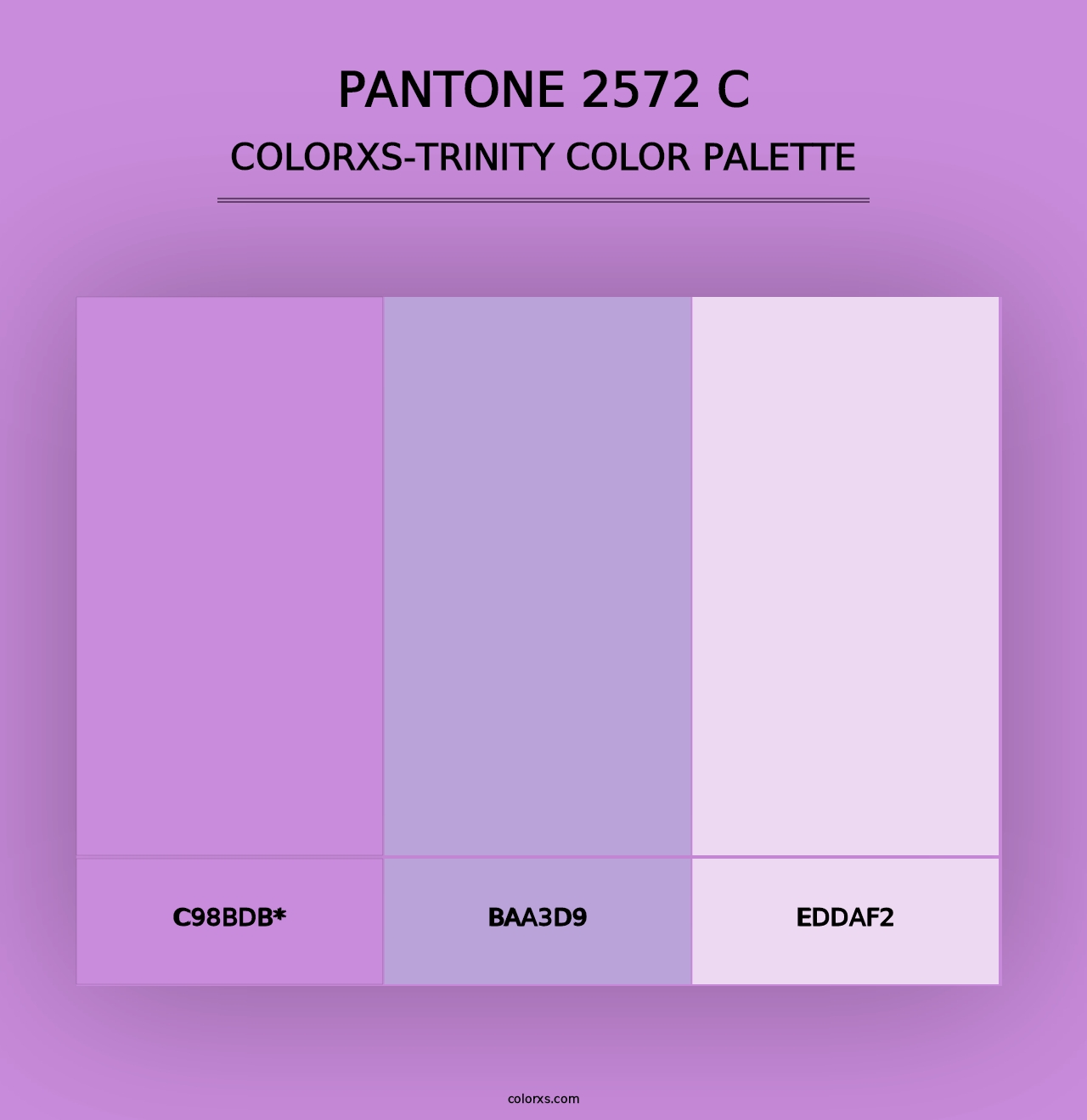 PANTONE 2572 C - Colorxs Trinity Palette