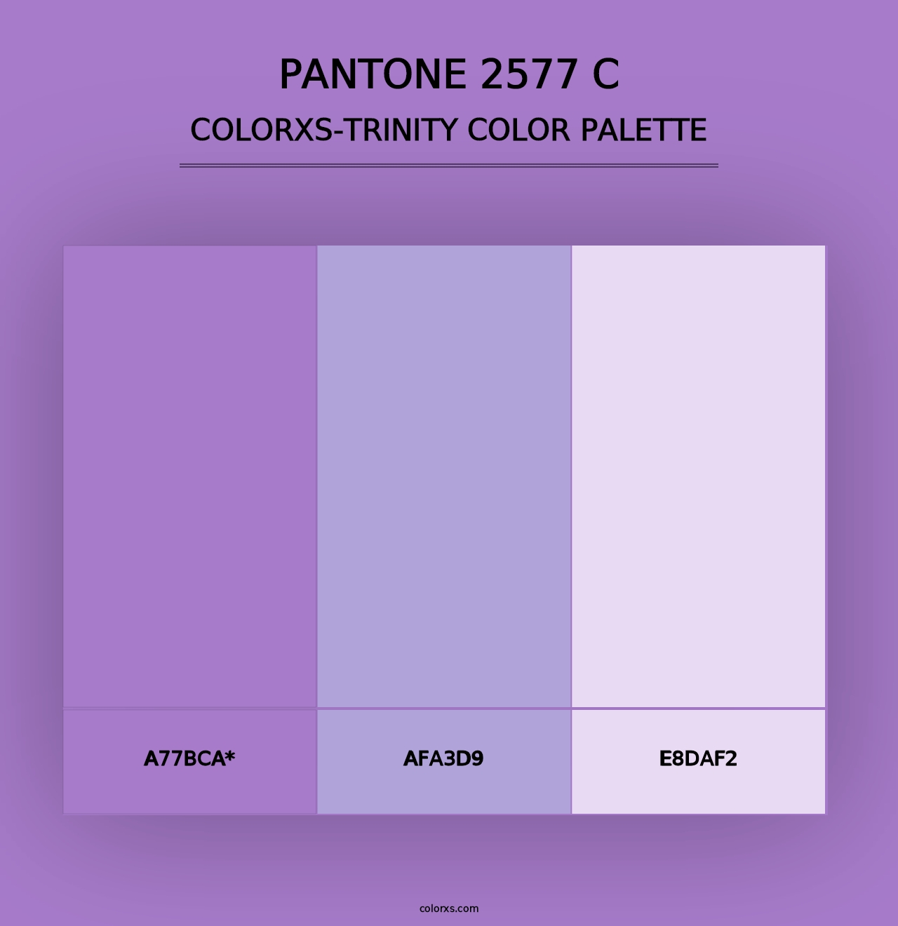 PANTONE 2577 C - Colorxs Trinity Palette