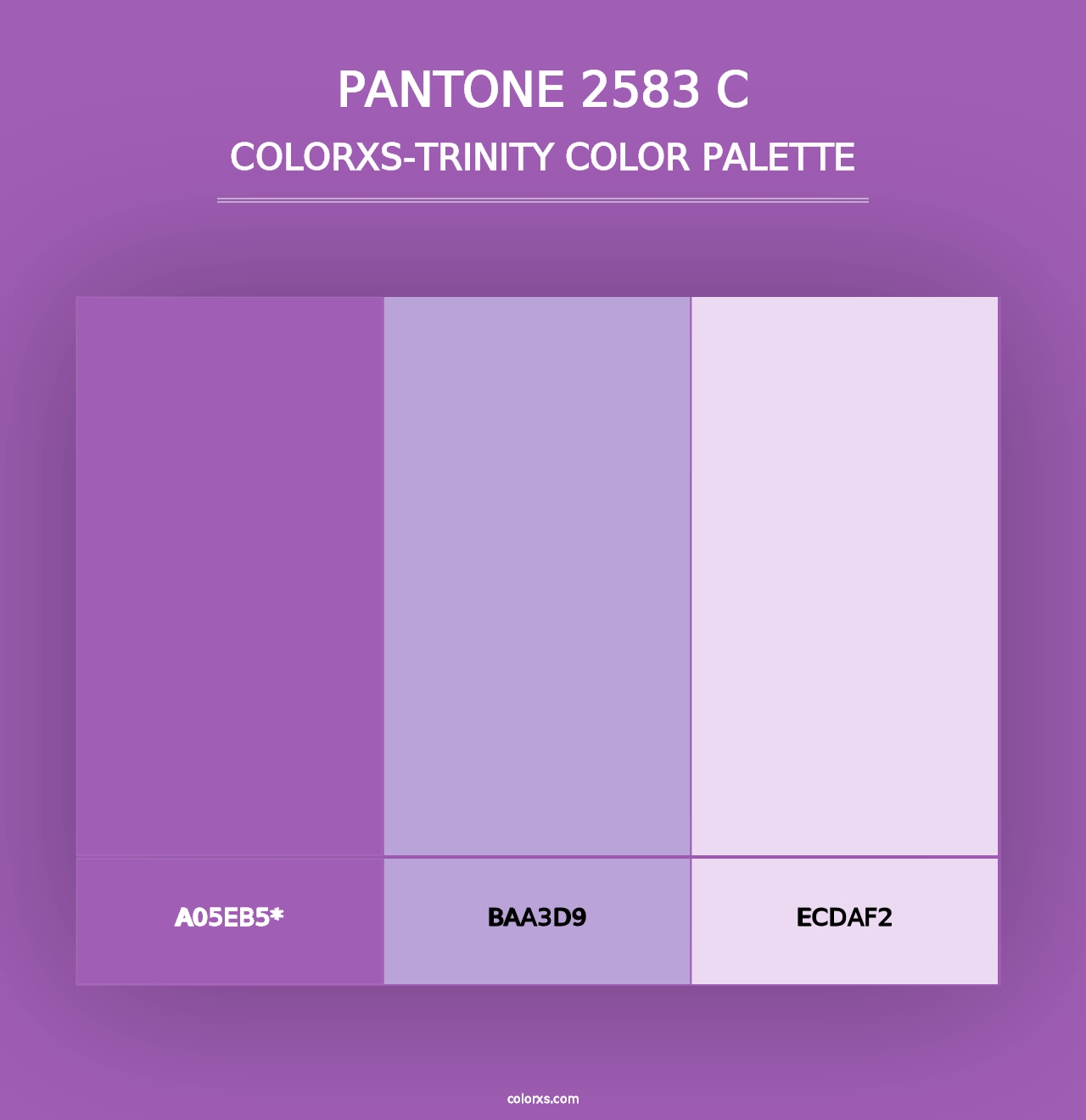 PANTONE 2583 C - Colorxs Trinity Palette