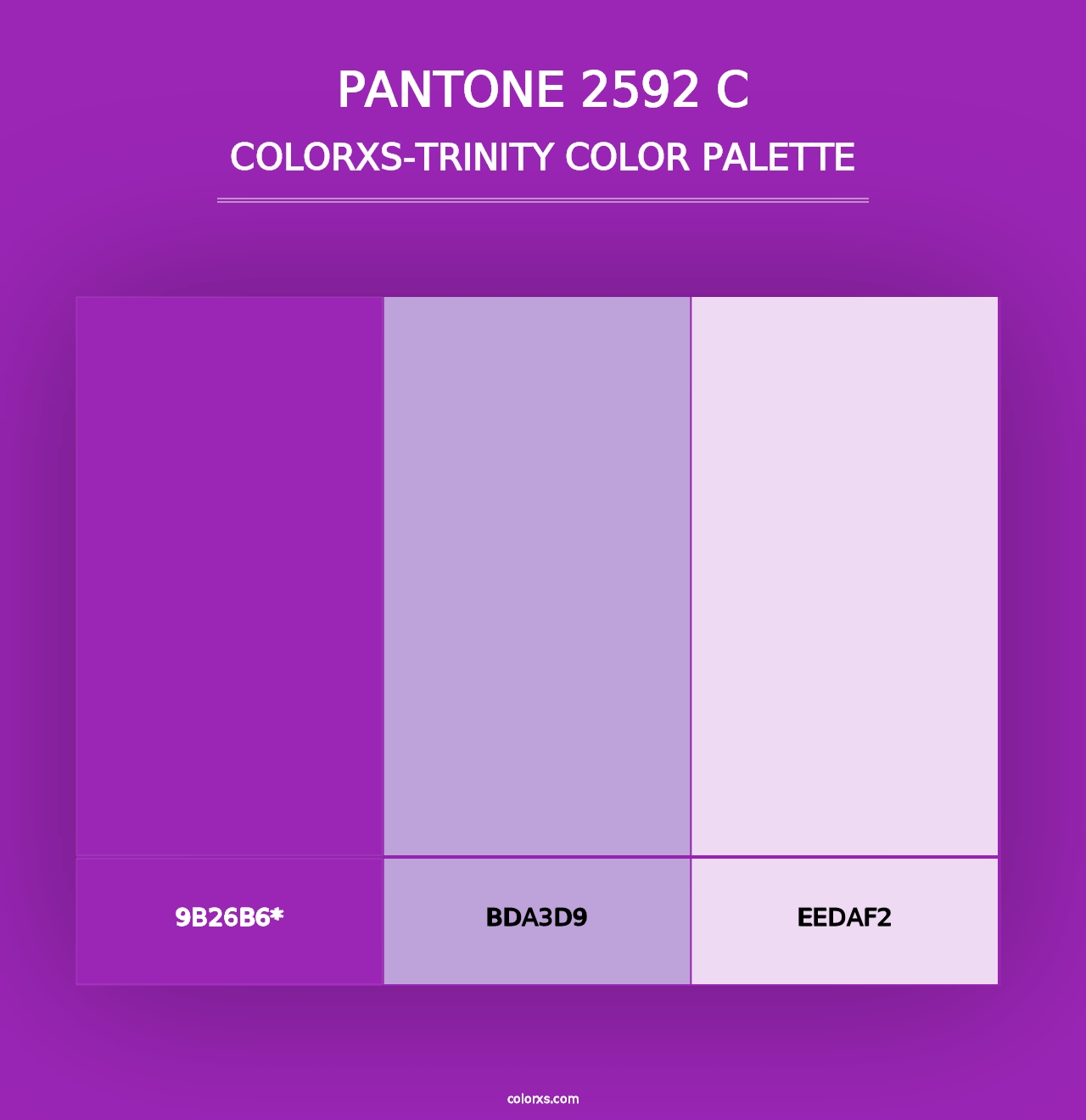 PANTONE 2592 C - Colorxs Trinity Palette