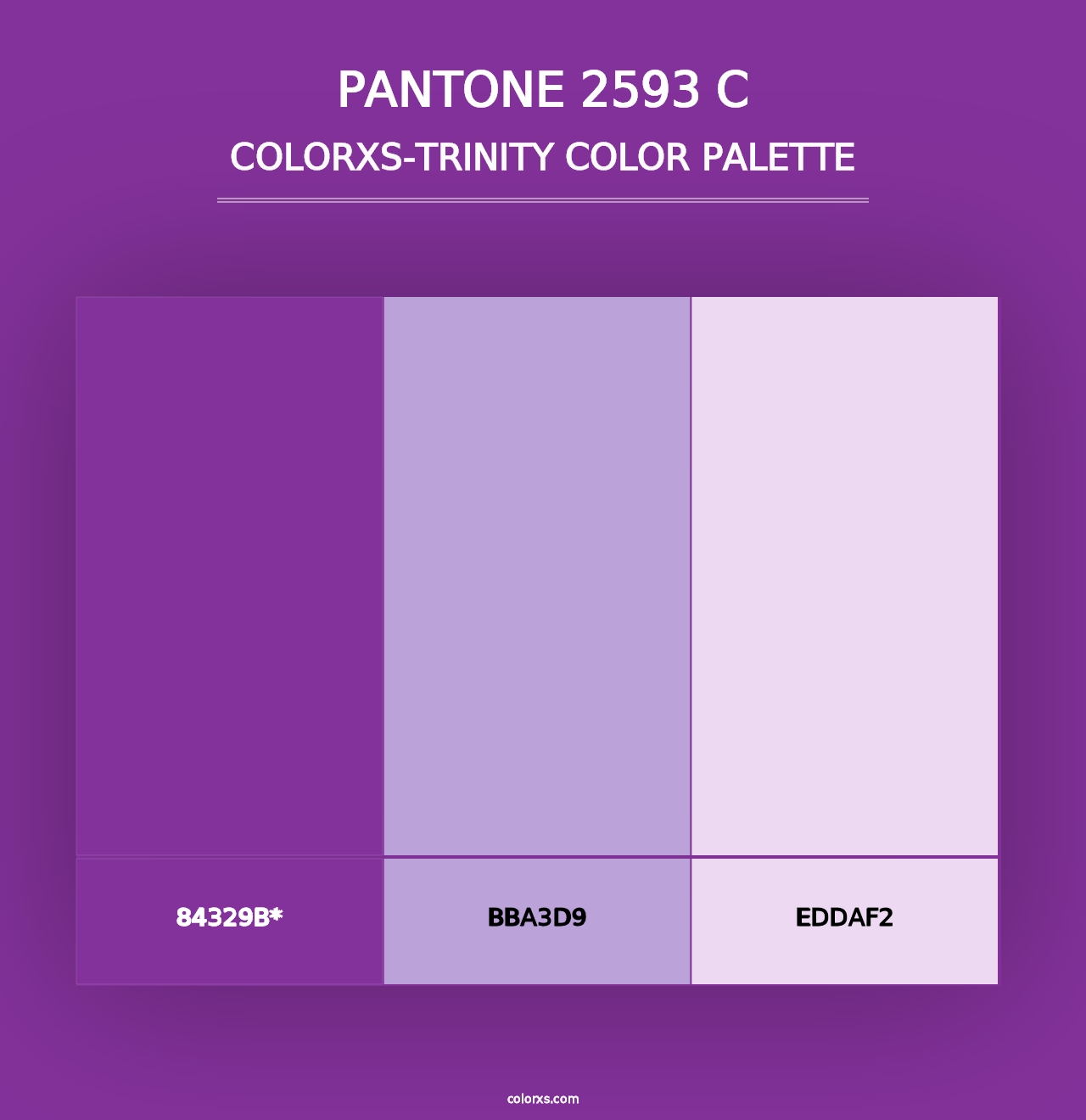 PANTONE 2593 C - Colorxs Trinity Palette