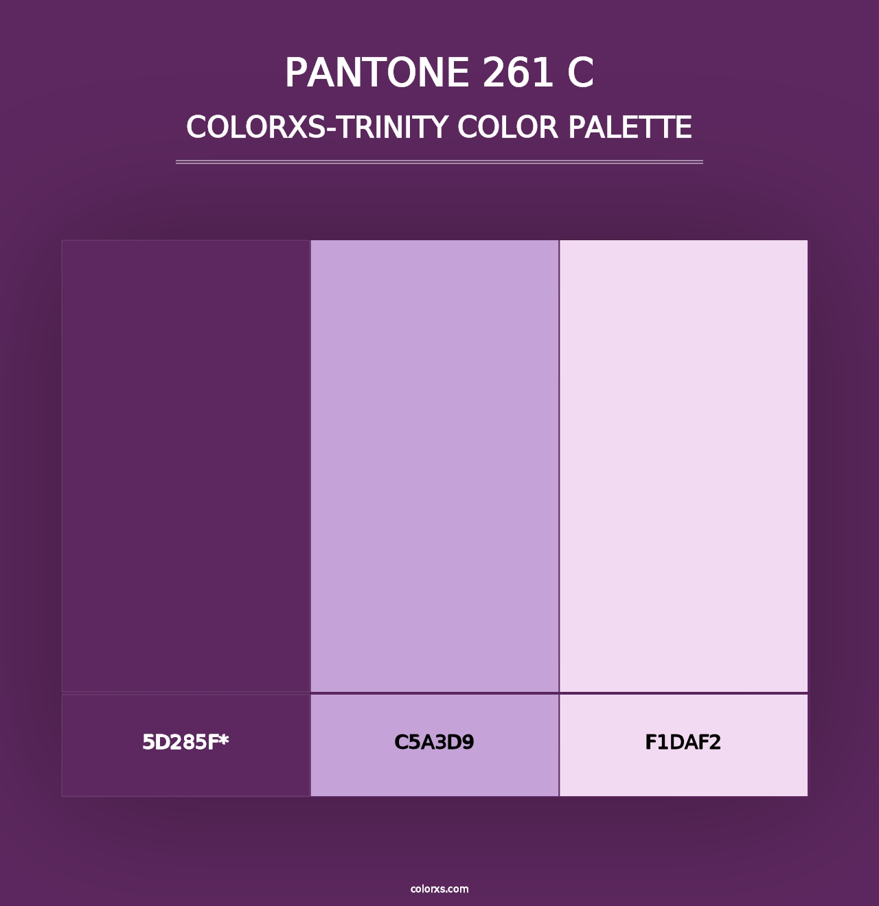 PANTONE 261 C - Colorxs Trinity Palette