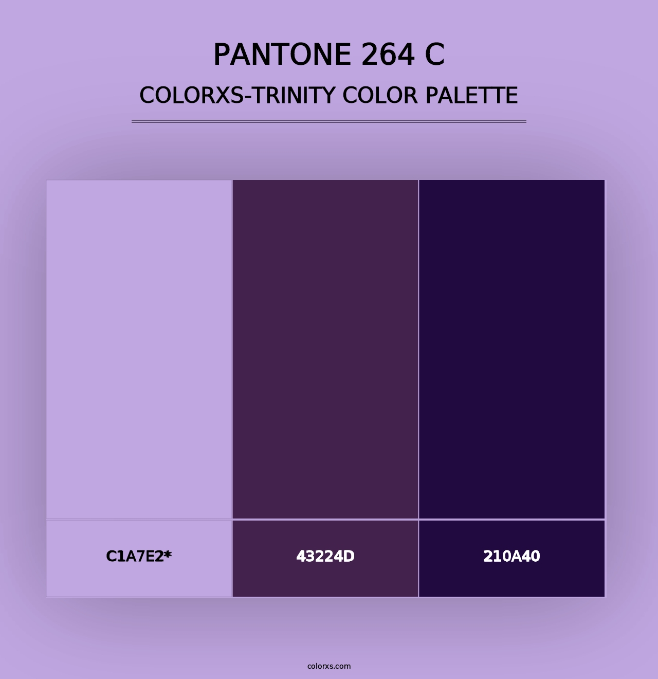 PANTONE 264 C - Colorxs Trinity Palette