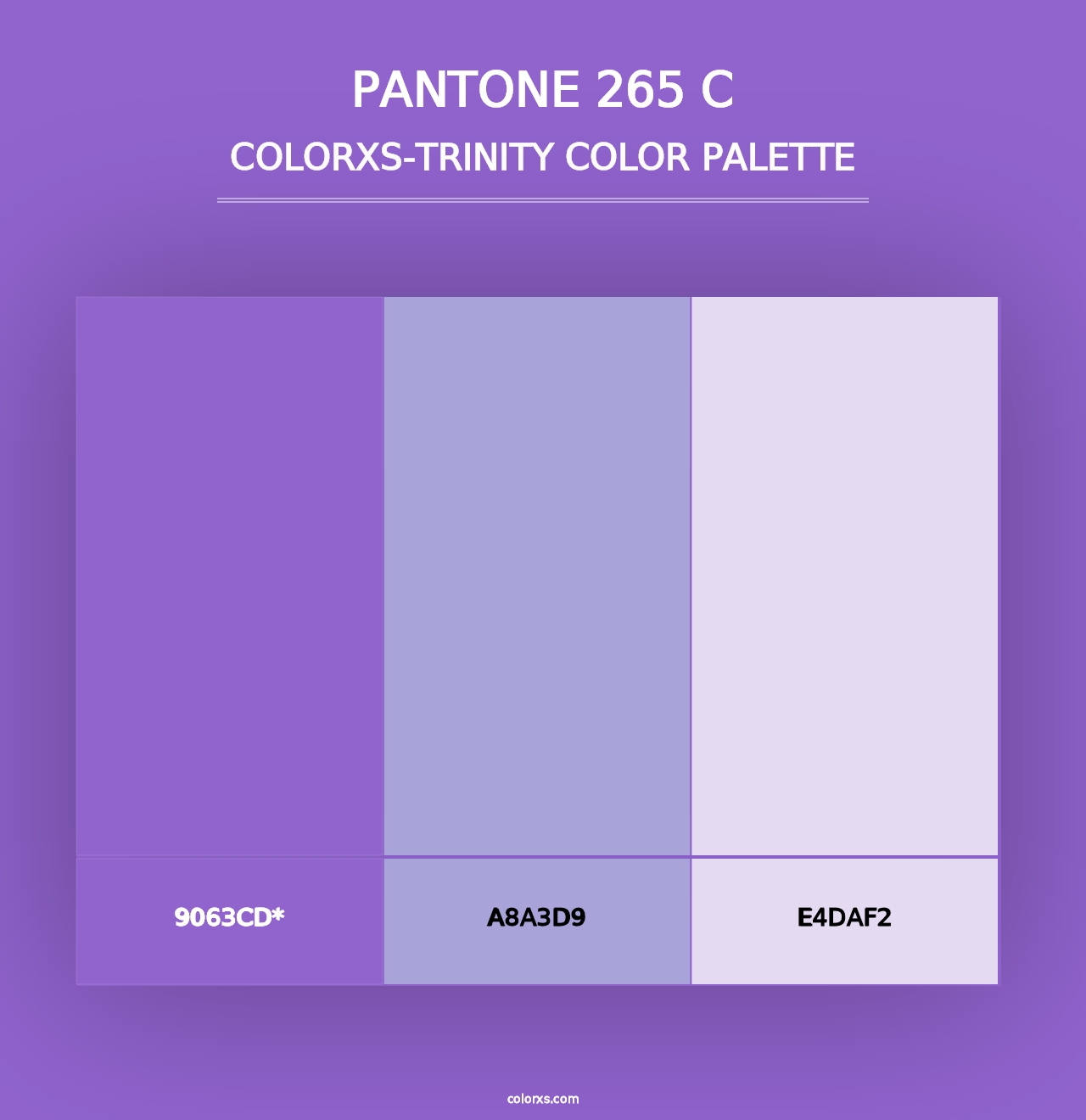 PANTONE 265 C - Colorxs Trinity Palette