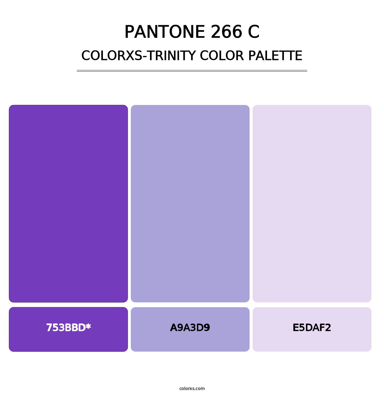 PANTONE 266 C - Colorxs Trinity Palette