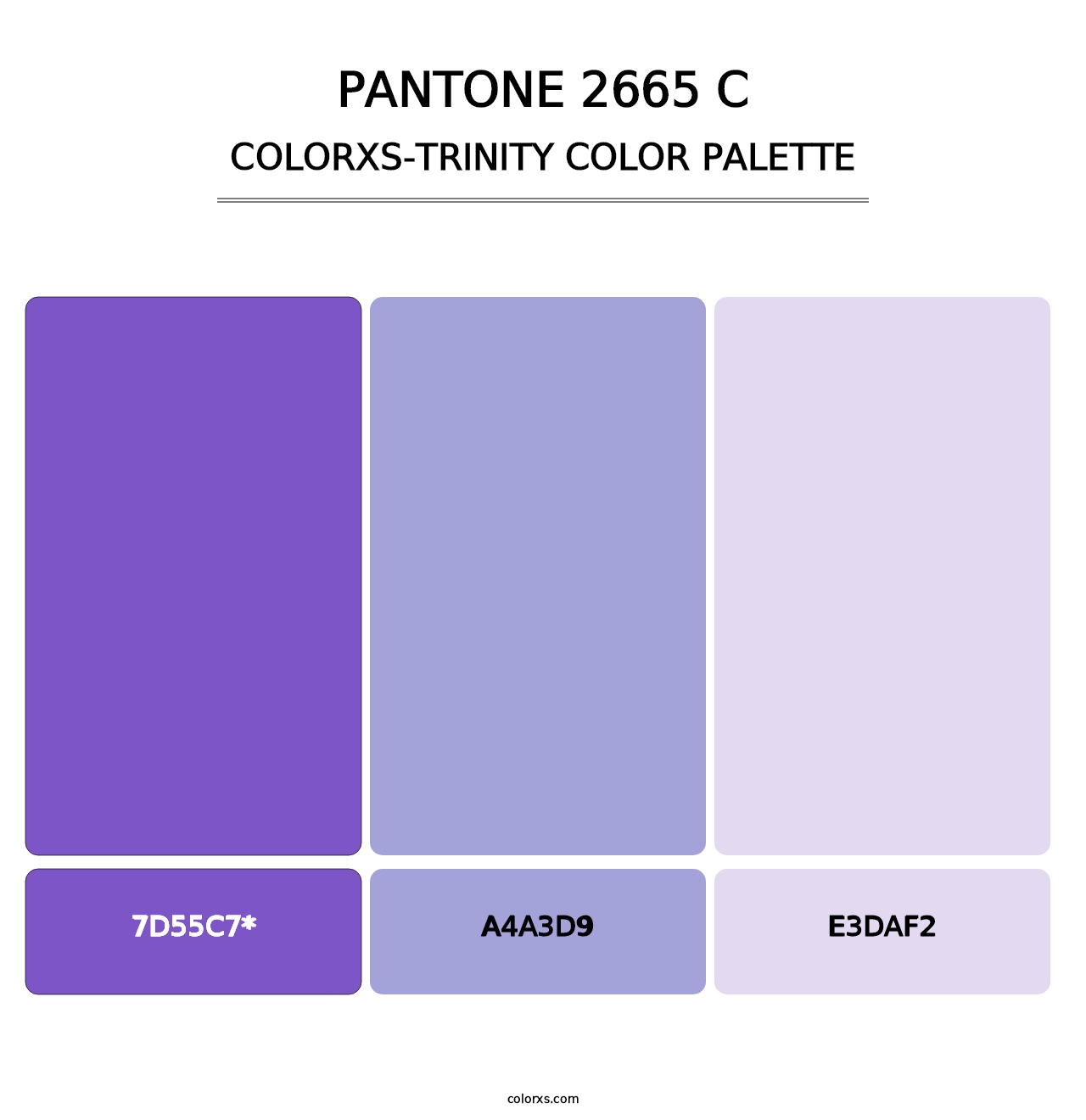 PANTONE 2665 C - Colorxs Trinity Palette