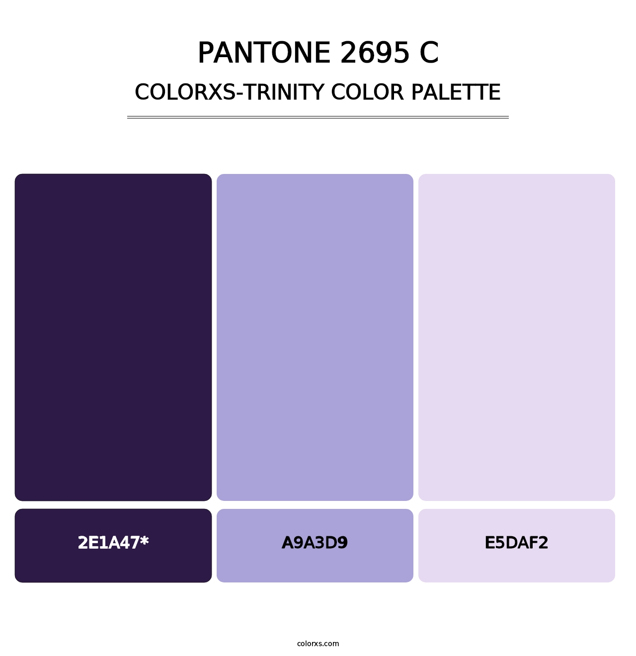 PANTONE 2695 C - Colorxs Trinity Palette