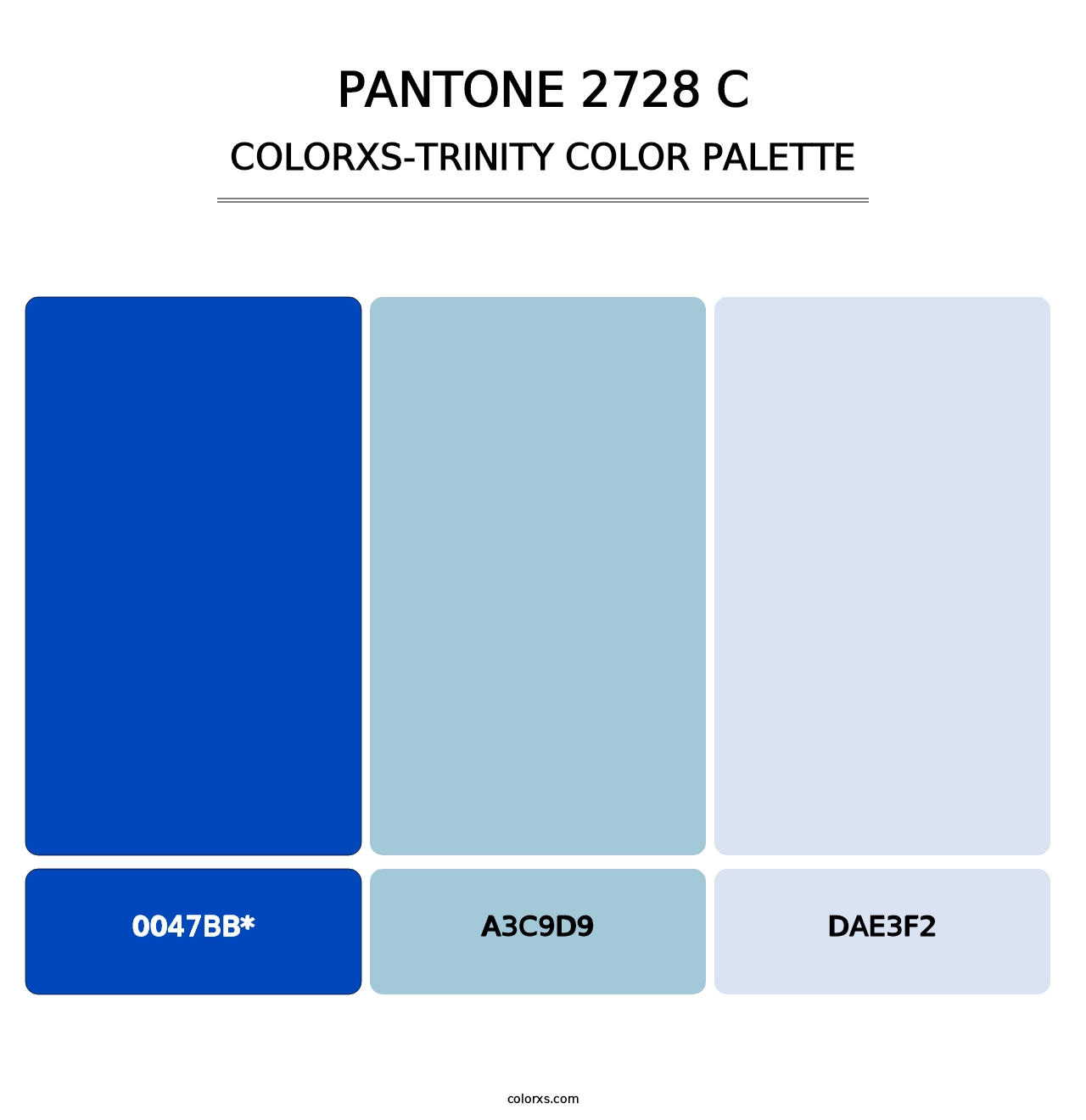 PANTONE 2728 C - Colorxs Trinity Palette