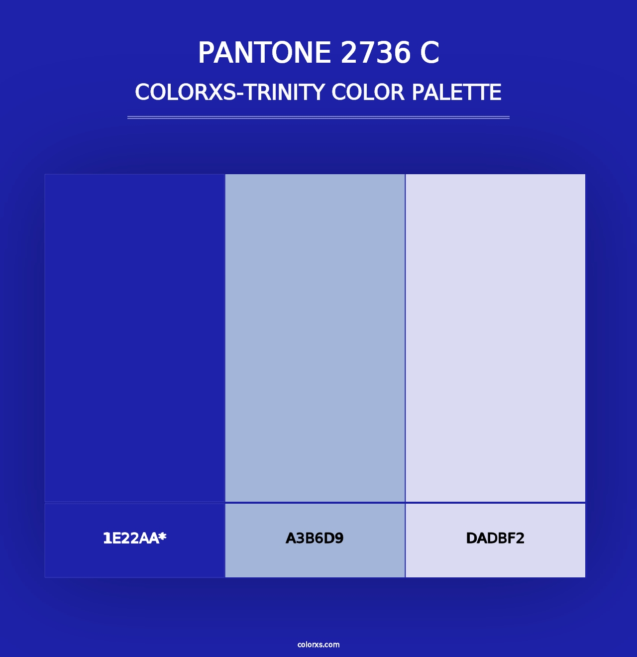 PANTONE 2736 C - Colorxs Trinity Palette