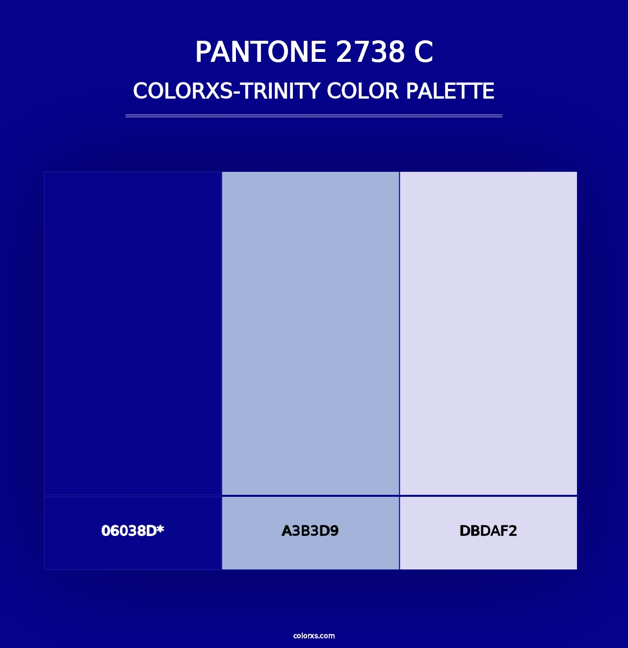 PANTONE 2738 C - Colorxs Trinity Palette