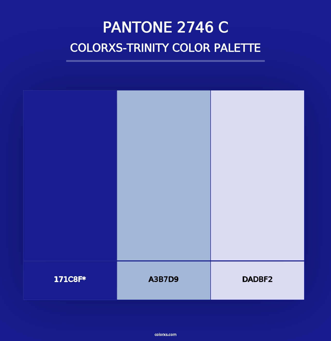 PANTONE 2746 C - Colorxs Trinity Palette