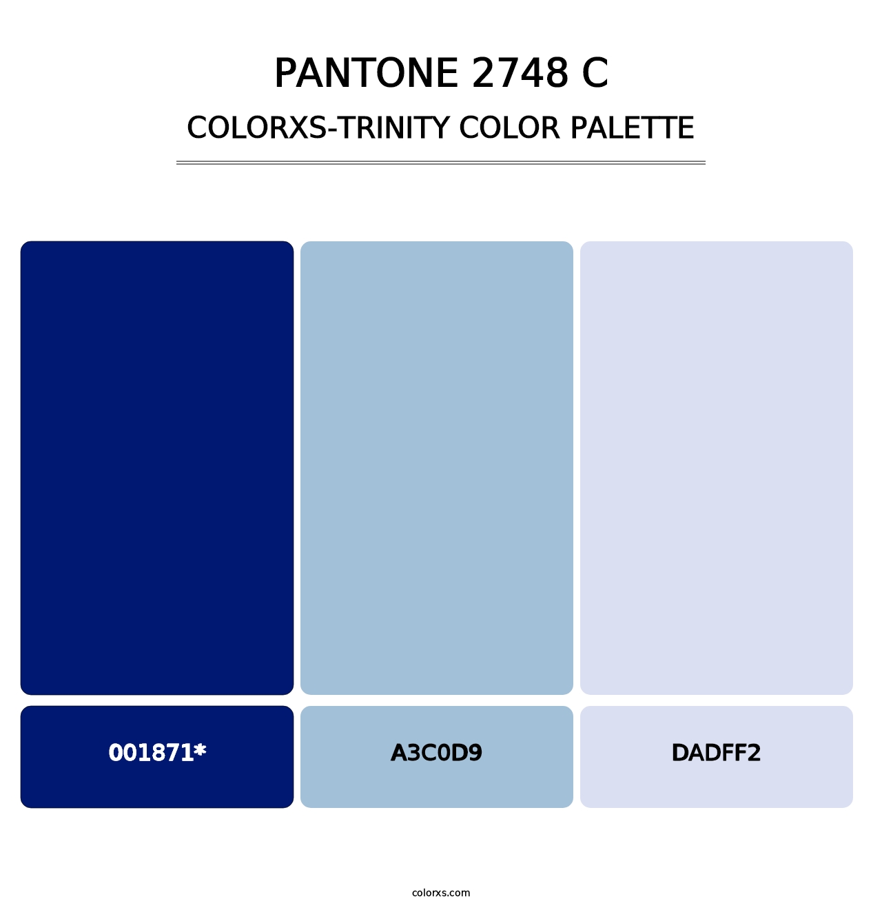 PANTONE 2748 C - Colorxs Trinity Palette