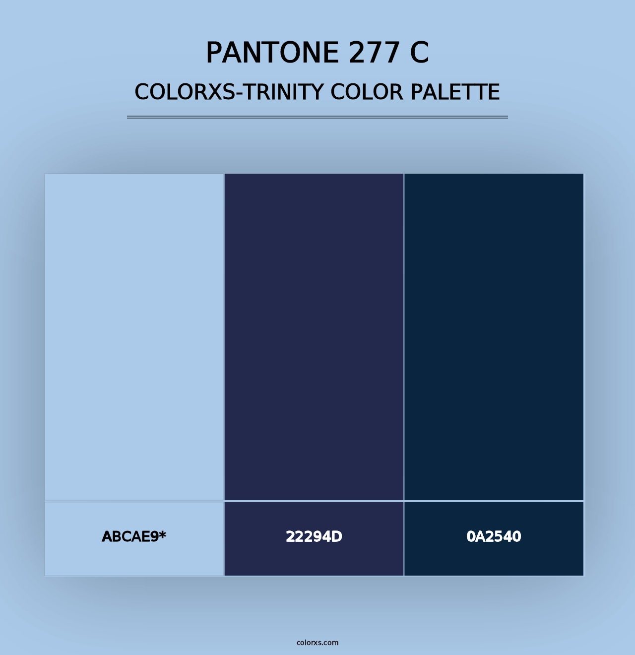 PANTONE 277 C - Colorxs Trinity Palette